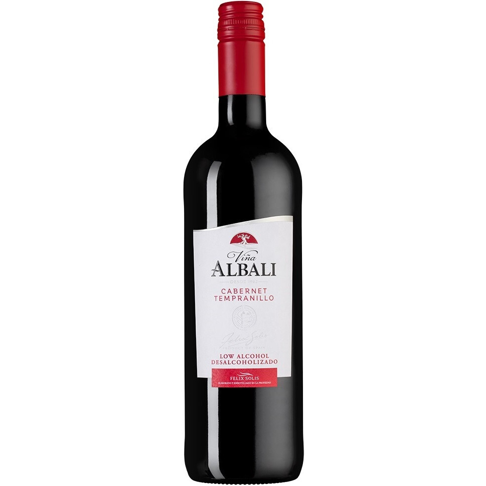 Вино безалкогольное Felix Solis Vina Albali Cabernet Tempranillo красное, 0,75 л вино игристое безалкогольное felix solis vina albali sparkling white белое 0 75 л