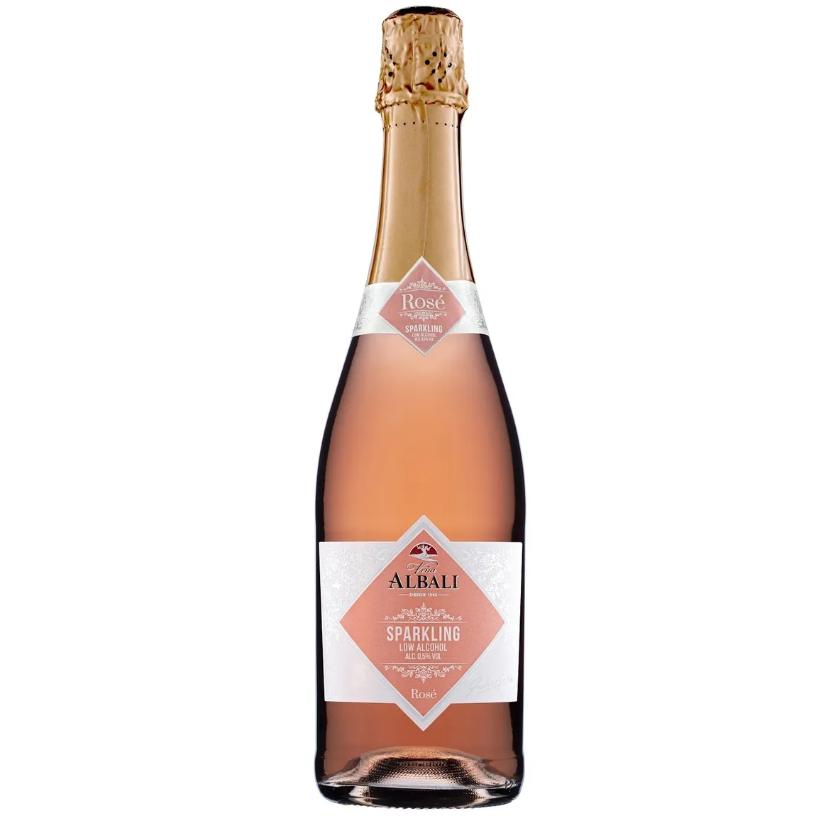 Вино игристое безалкогольное Felix Solis Vina Albali Sparkling Rose, розовое, 0,75 л