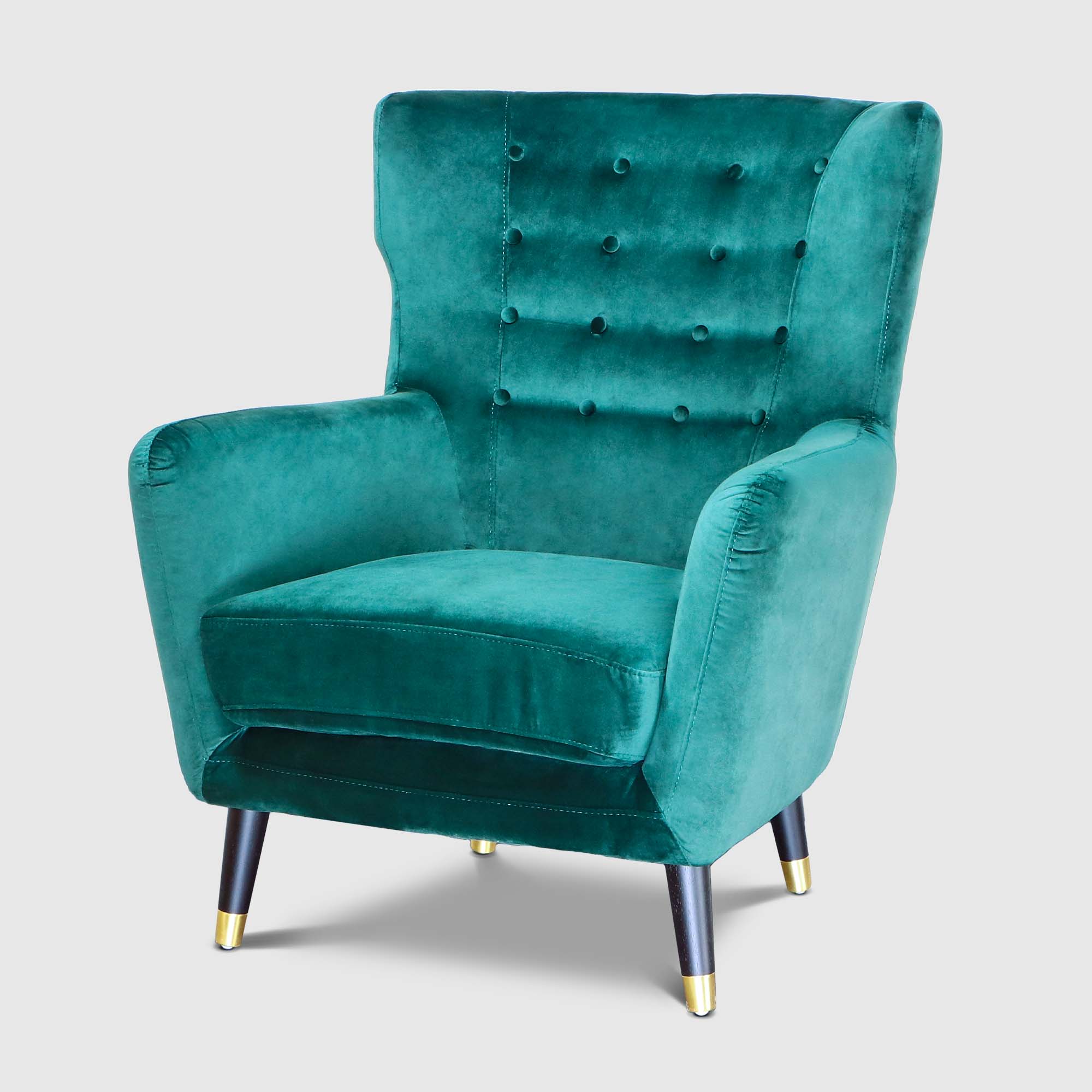 Кресло Liyasi Элфи изумрудное 80x81x93 см Велюр, цвет изумрудный - фото 1