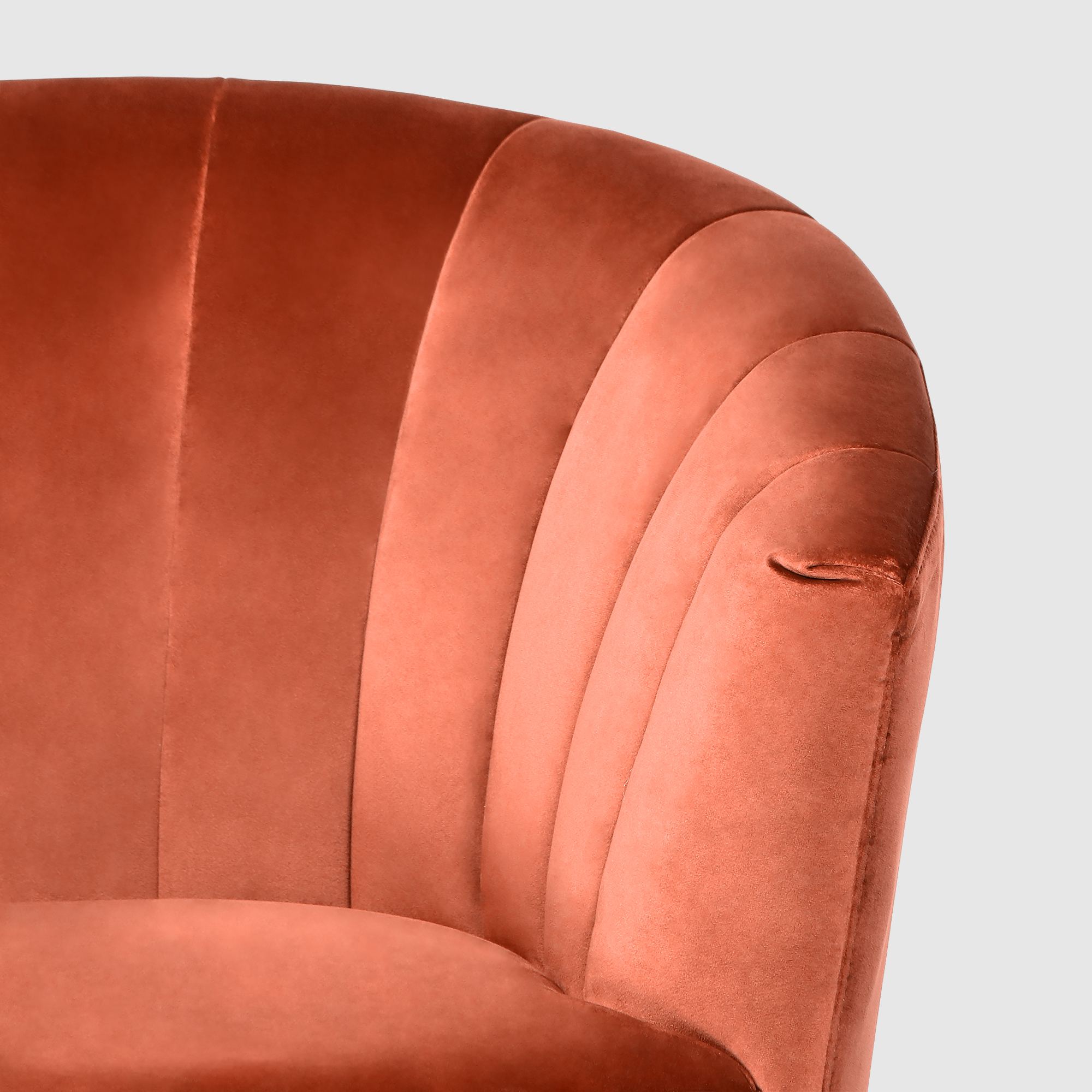 Кресло Liyasi Чарли рыжее 80х81х93 см, цвет рыжий - фото 3