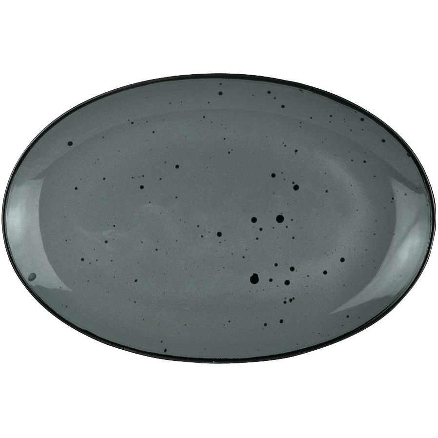 Блюдо овальное Porcelana Bogucice Alumina Graphite 31 см чашка с блюдцем porcelana bogucice alumina graphite 0 3 л 16 см