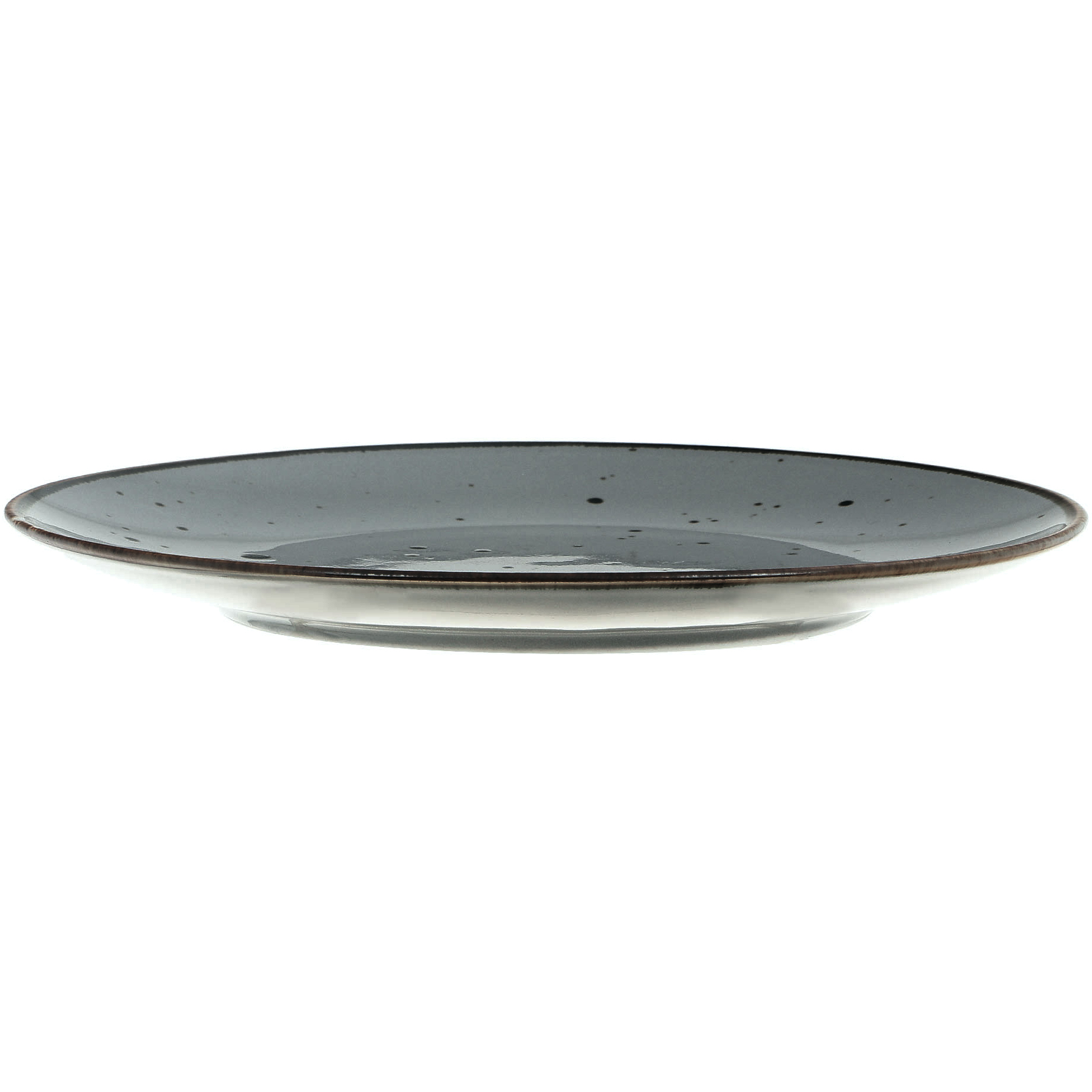 Тарелка Porcelana Bogucice Alumina Graphite 22 см, цвет темно-серый - фото 2