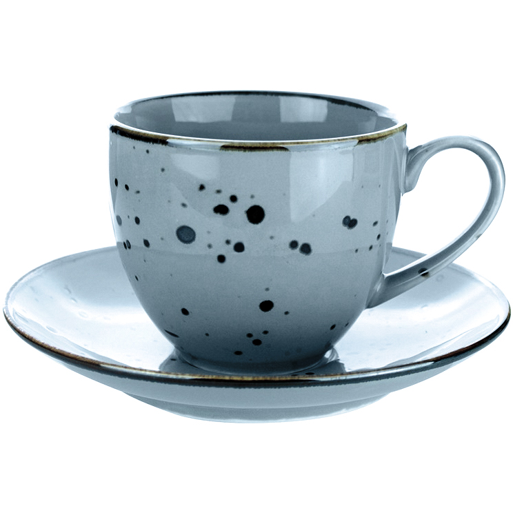 фото Чашка с блюдцем porcelana bogucice alumina sky 0,3 л 16 см
