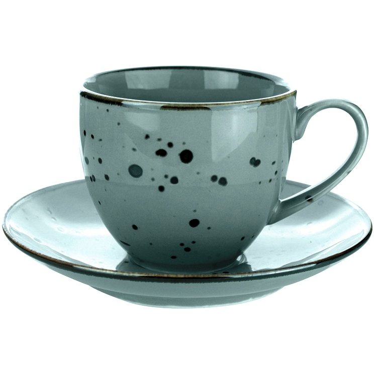 Чашка с блюдцем Porcelana Bogucice Alumina Tiffany 0,3 л 16 см чашка с блюдцем hankook prouna эпл би эспрессо 2 персоны