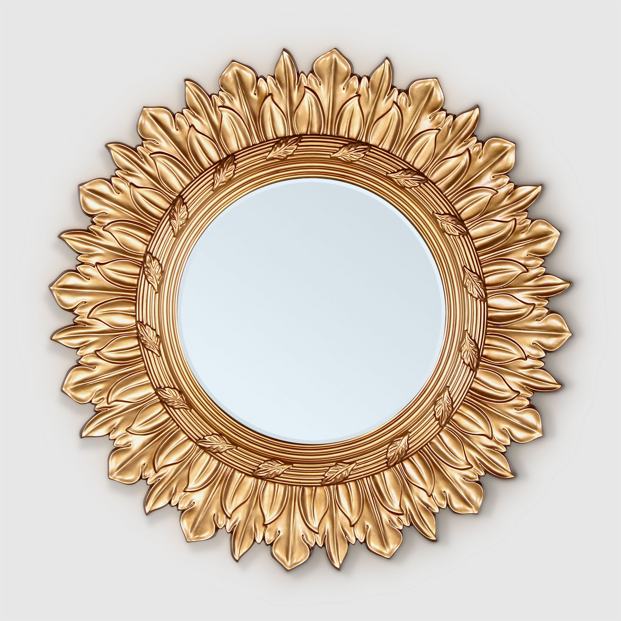 Зеркало Qingdao Besty в золотой раме 102х102 см зеркало солнце в золотой раме garda decor hz2002500