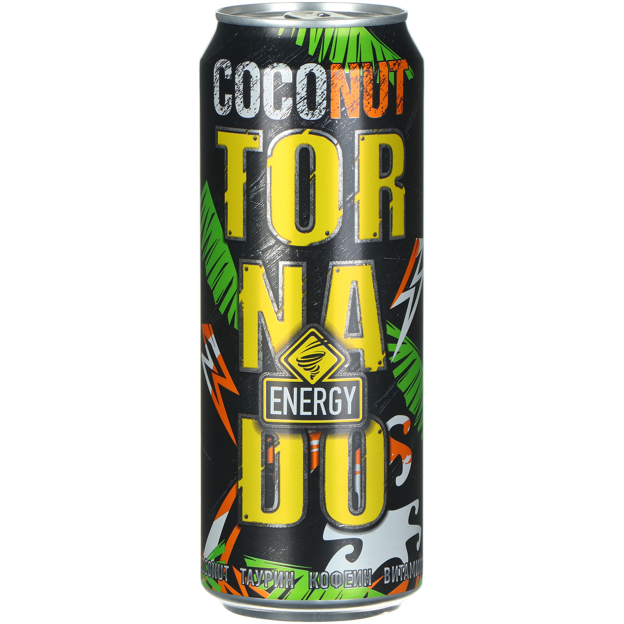 Напиток энергетический Tornado Energy Сoconut, 450 мл энергетический напиток lit energy манго кокос 0 45 литра ж б 6 шт в уп