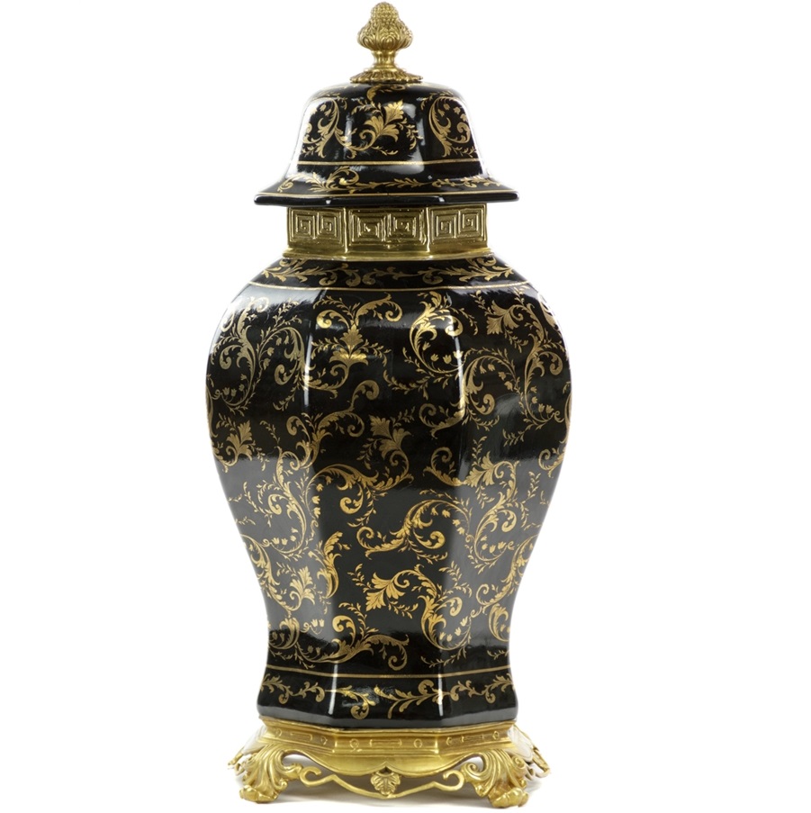 Ваза с крышкой Glasar 26x26x55см ваза glasar фарфоровая с крышкой в классическом китайском стиле 16х12х20см
