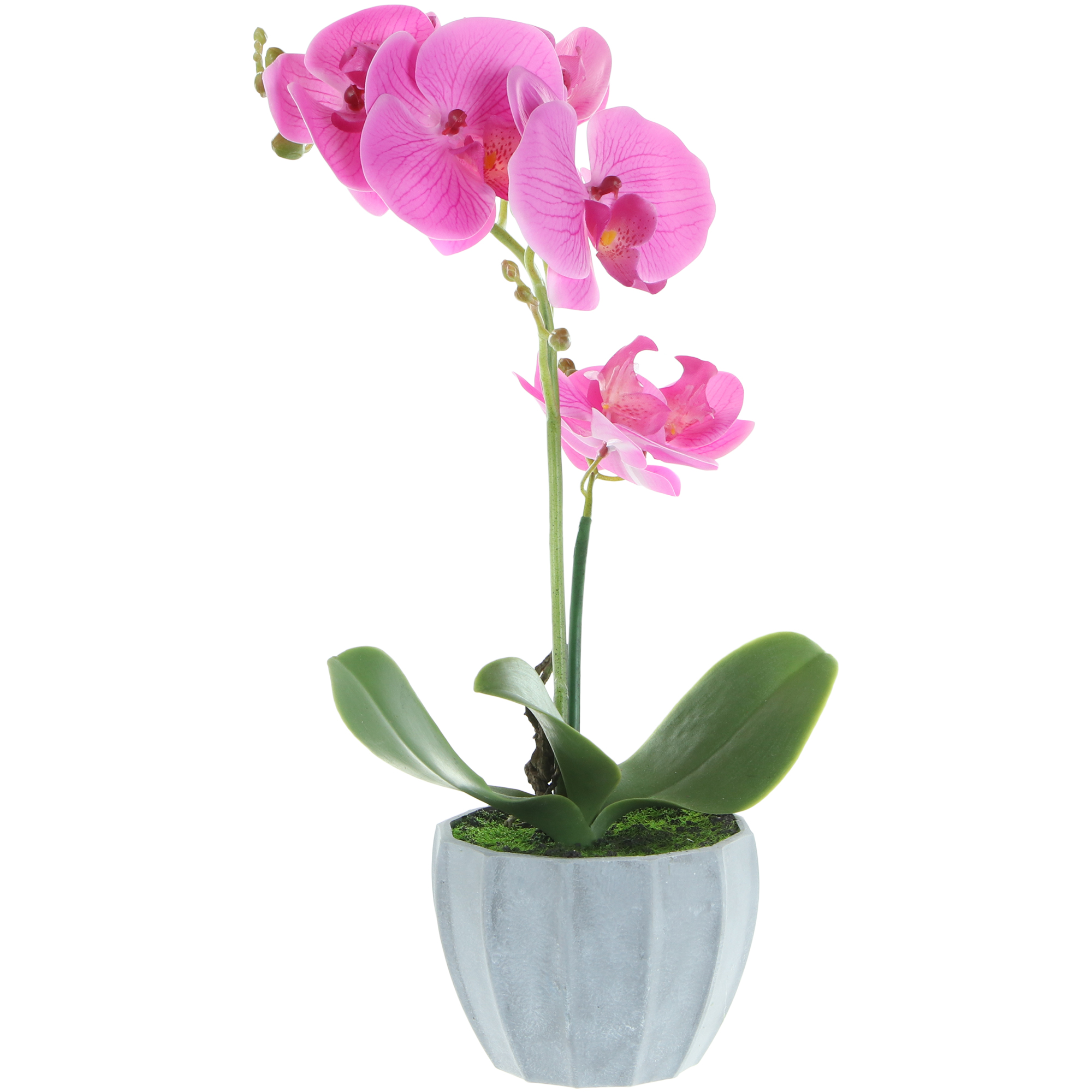 Цветок искусственный в горшке Fuzhou Light орхидея 2 цвета 40 см ок искусственный конэко о орхидея в декоративном кашпо 57 см
