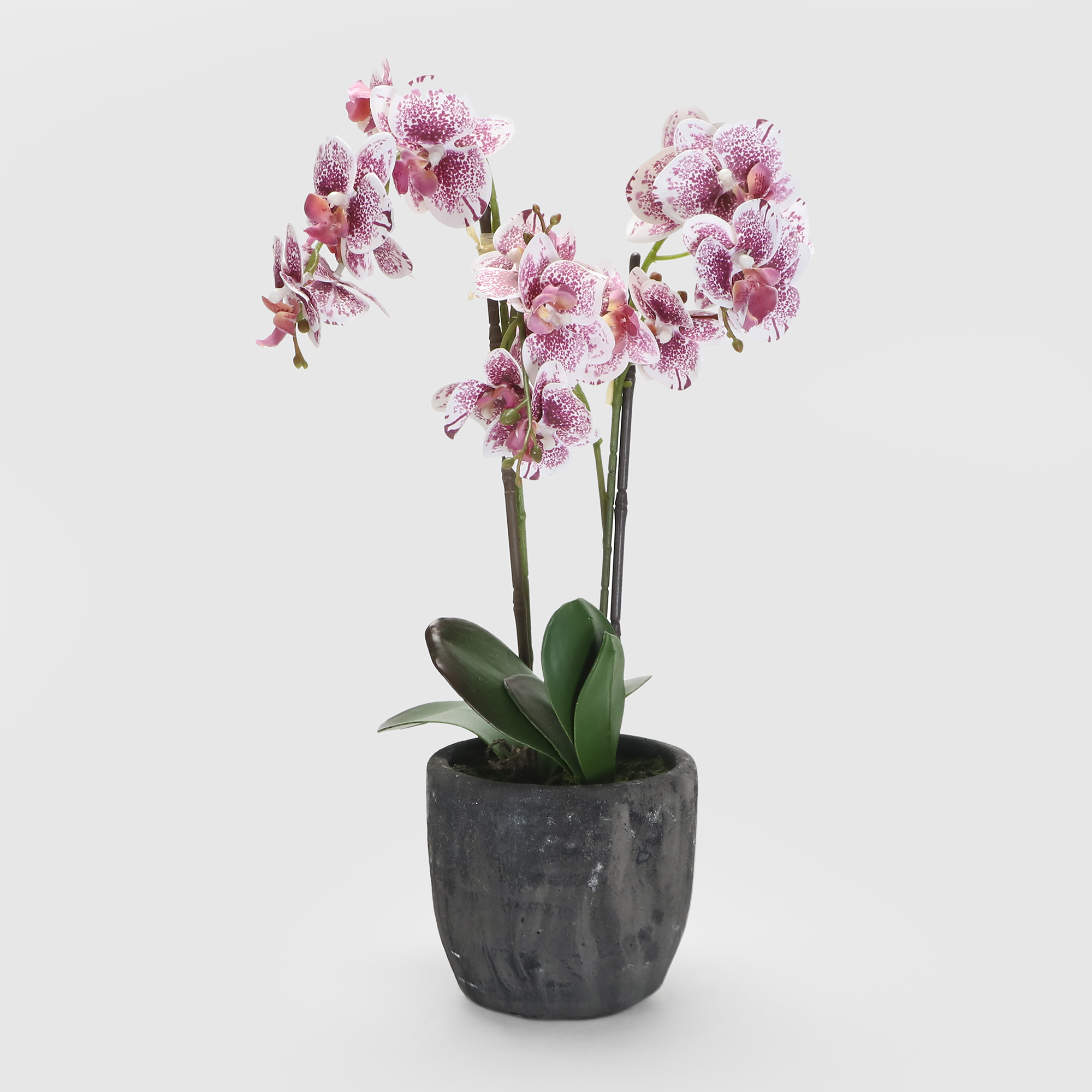 Цветок искусственный Орхидея в горшке 2 цвета 54 см цветок искусственный fuzhou light орхидея бело розовая в горшке 54 см