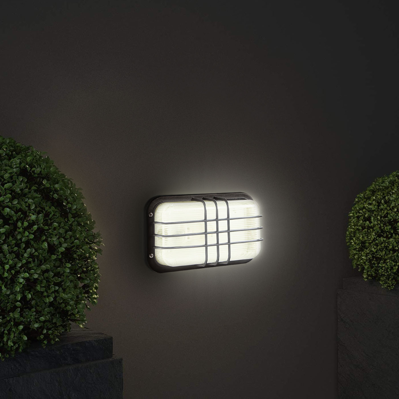 Светильник настенный Amber Lamp 6078B садовый, черный, цвет прозрачный - фото 4