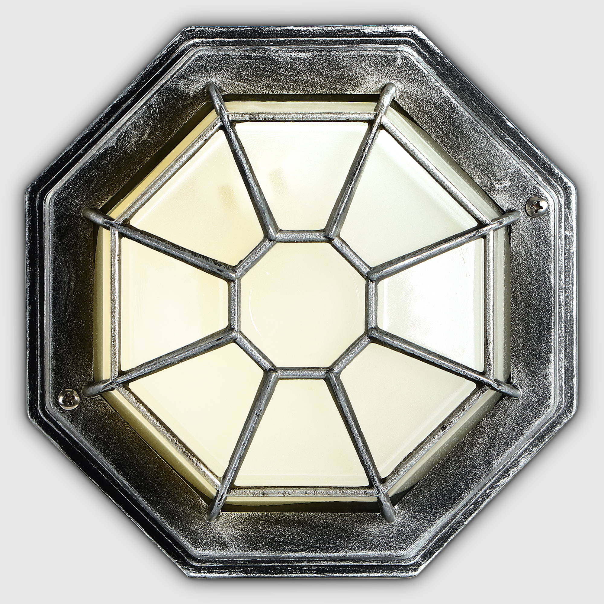 Светильник садовый Amber Lamp 6804LB настенный IP44 E27 100Вт, черное серебро - фото 2