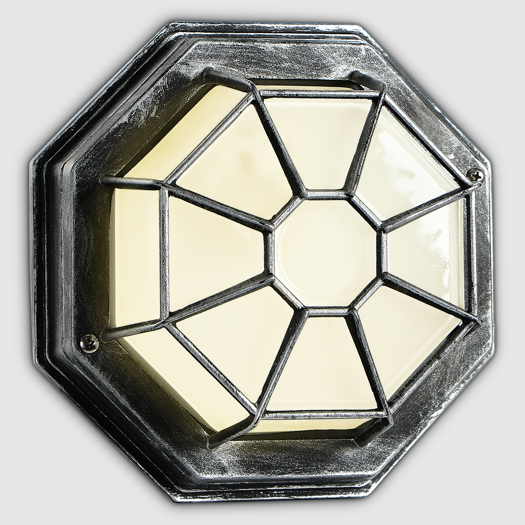 Светильник садовый Amber Lamp 6804LB настенный IP44 E27 100Вт, черное серебро - фото 4