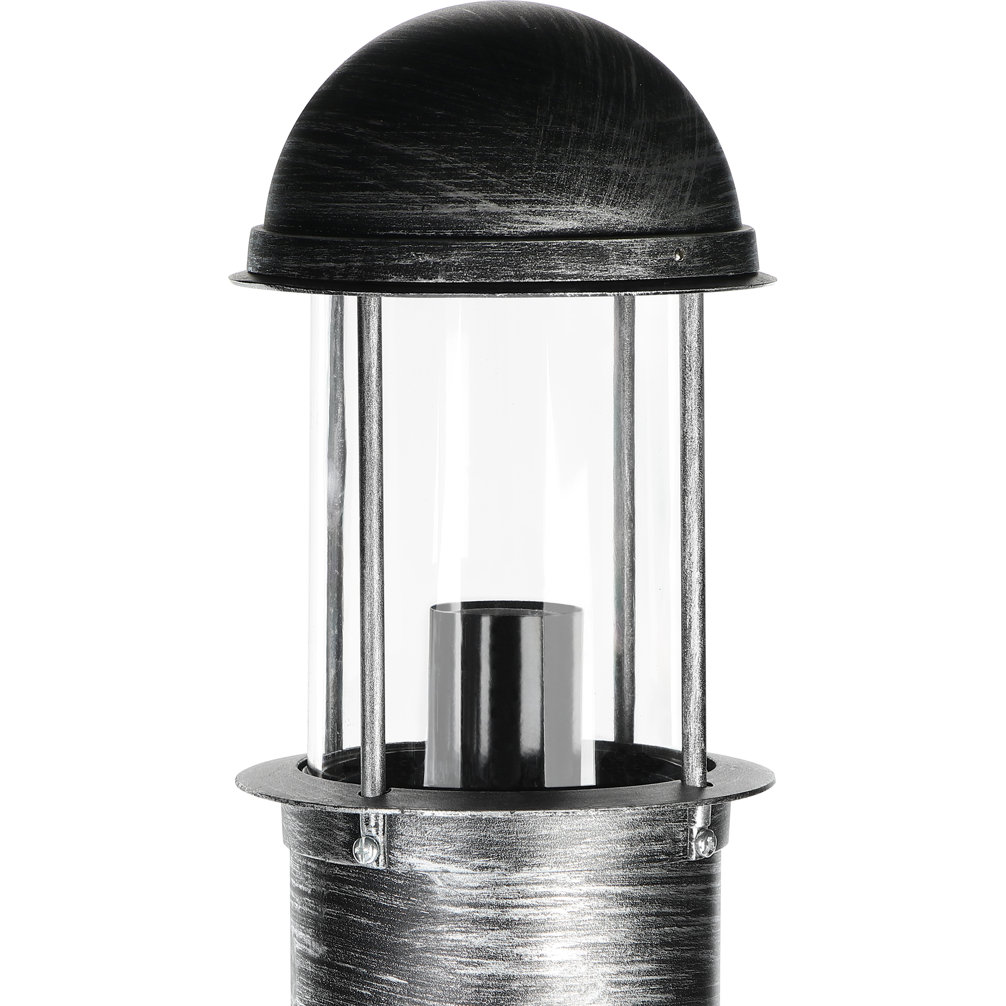Светильник напольный садовый Amber Lamp 8072 черное серебро - фото 2