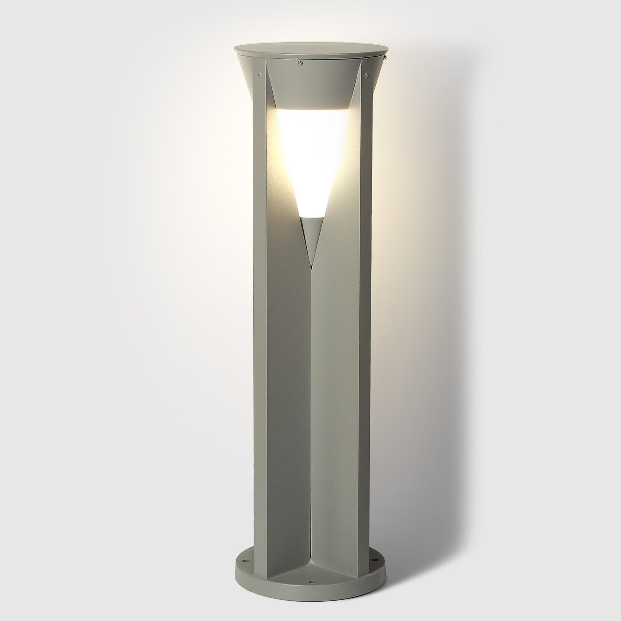 Светильник садовый Amber Lamp 8285 IP44 E27 60 Вт, серый - фото 2