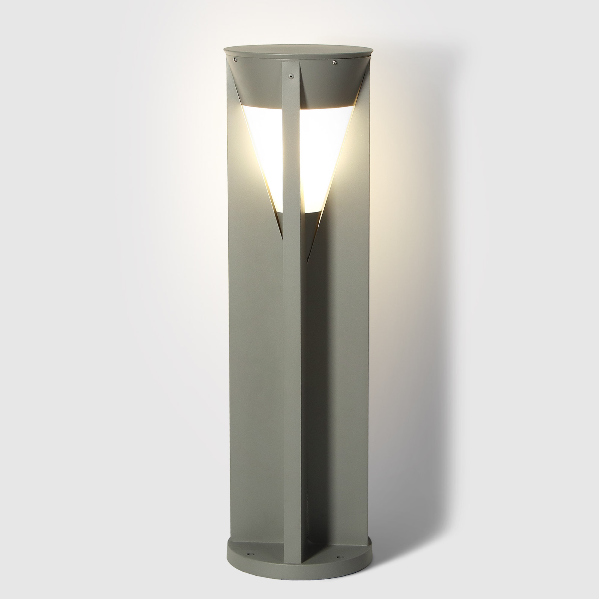 Светильник садовый Amber Lamp 8285 IP44 E27 60 Вт, серый - фото 4