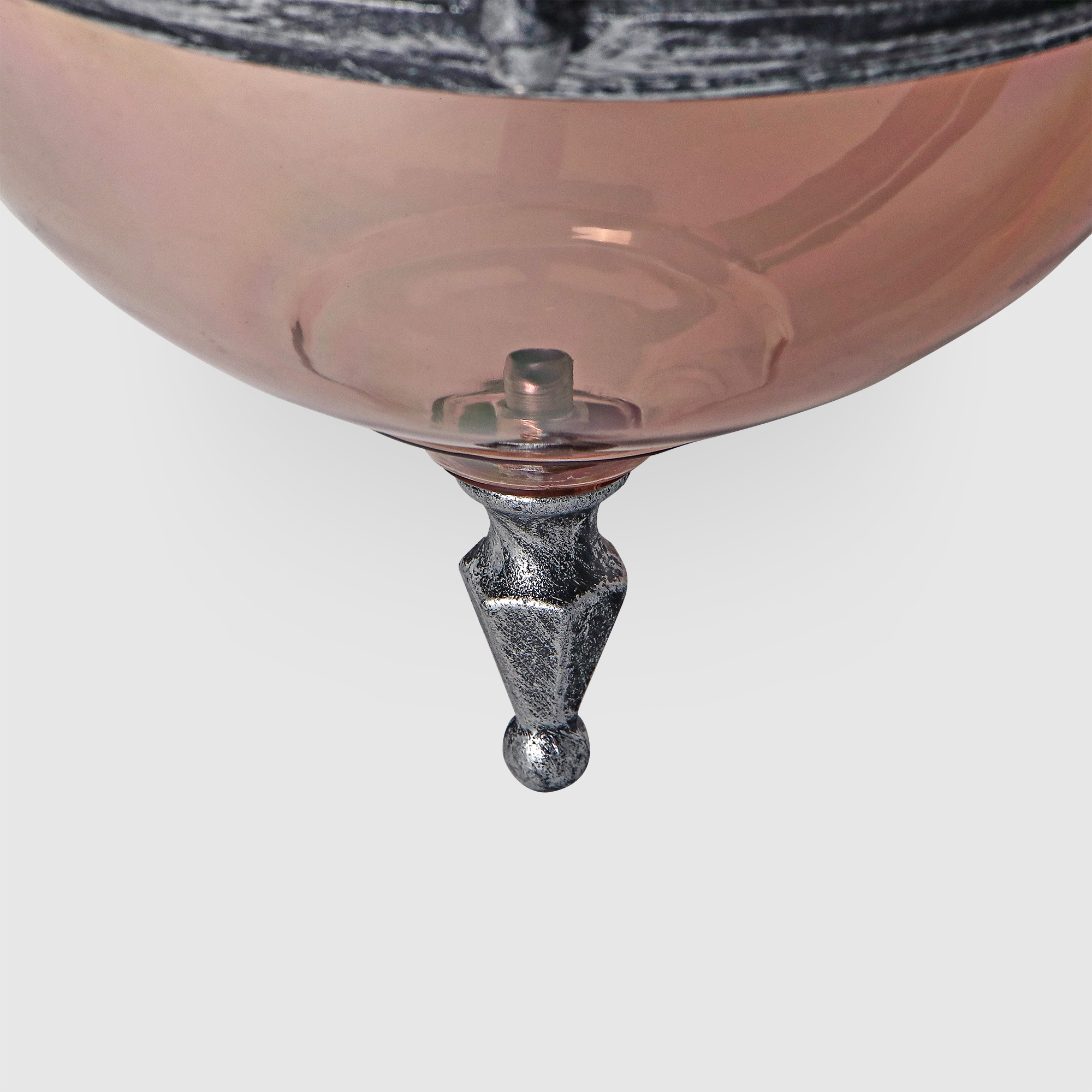 Светильник настенный Amber Lamp 8261B садовый, черное серебро, цвет шампань - фото 4
