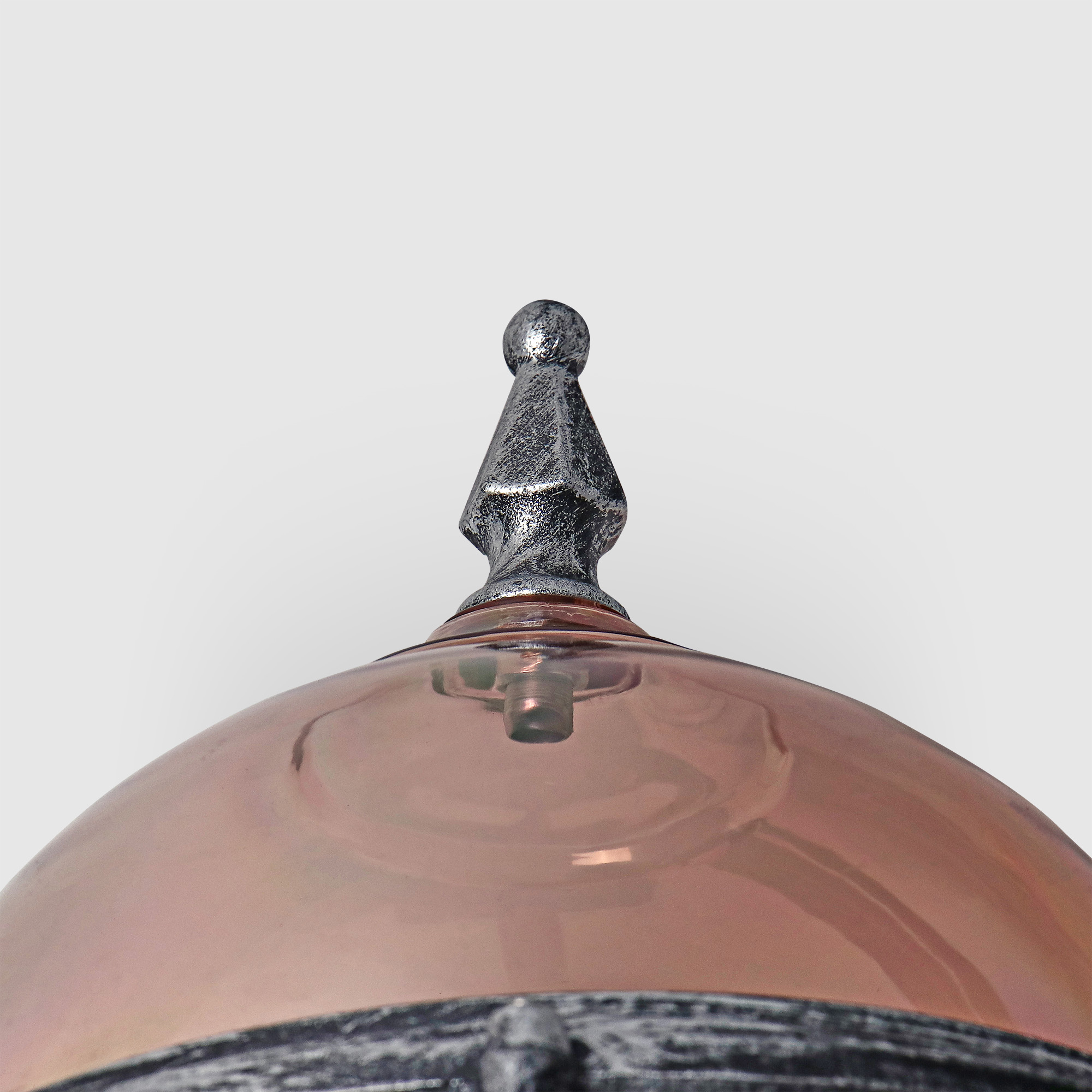 Светильник настенный Amber Lamp 8262B садовый, черное серебро, цвет шампань - фото 4