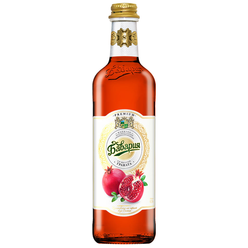 Газированный напиток Бавария Гранат 0,5 л газированный напиток бавария грейпфрут 0 5 л