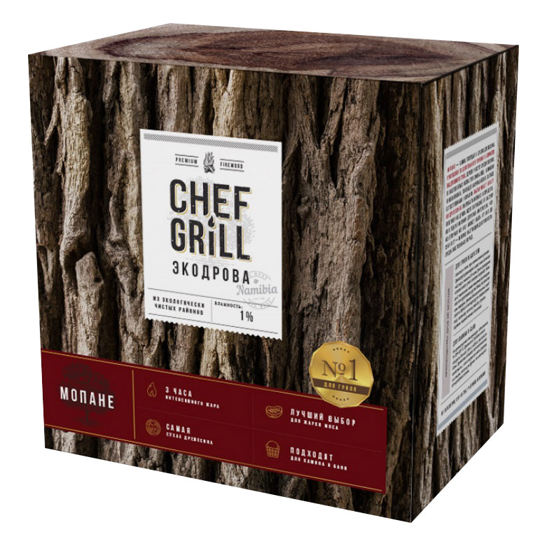 Экодрова Сhef grill мопане chef grill экодрова из дерева камелторн 8 кг 8 кг