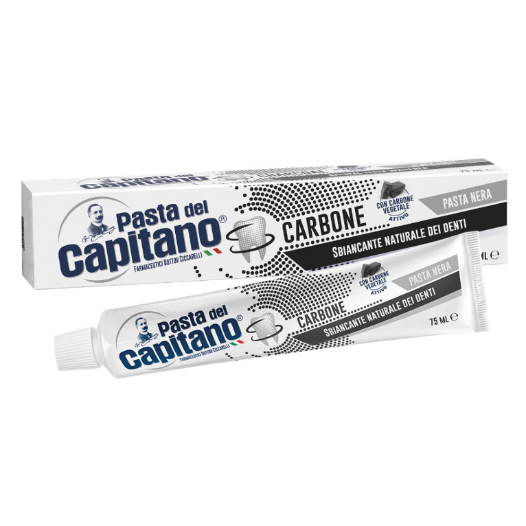 фото Зубная паста pasta del capitano "древесный уголь" 75 мл