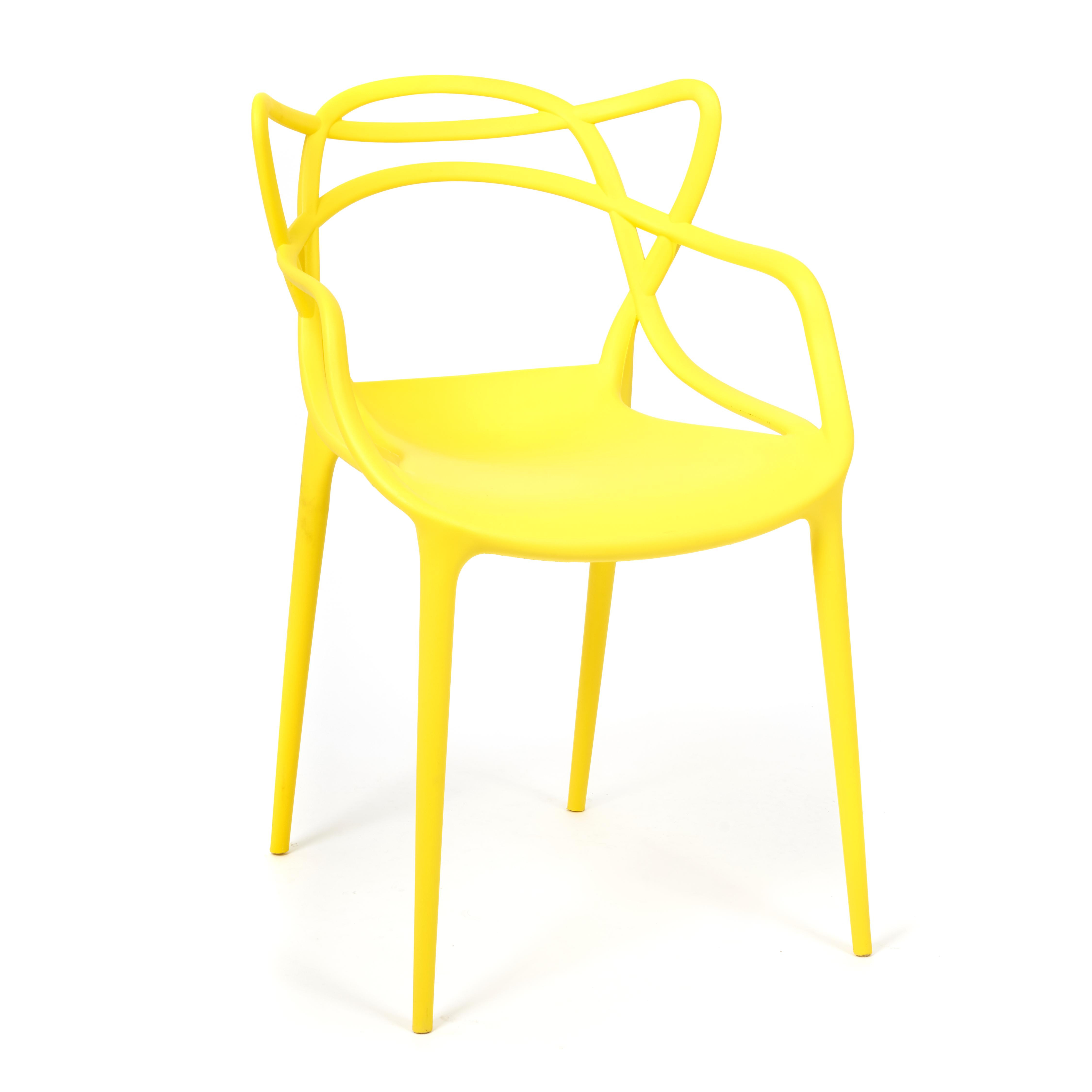 Стул SDM 54.5х56х84 см пластик жёлтый стул sdm белый 49 5х53 5х87 см