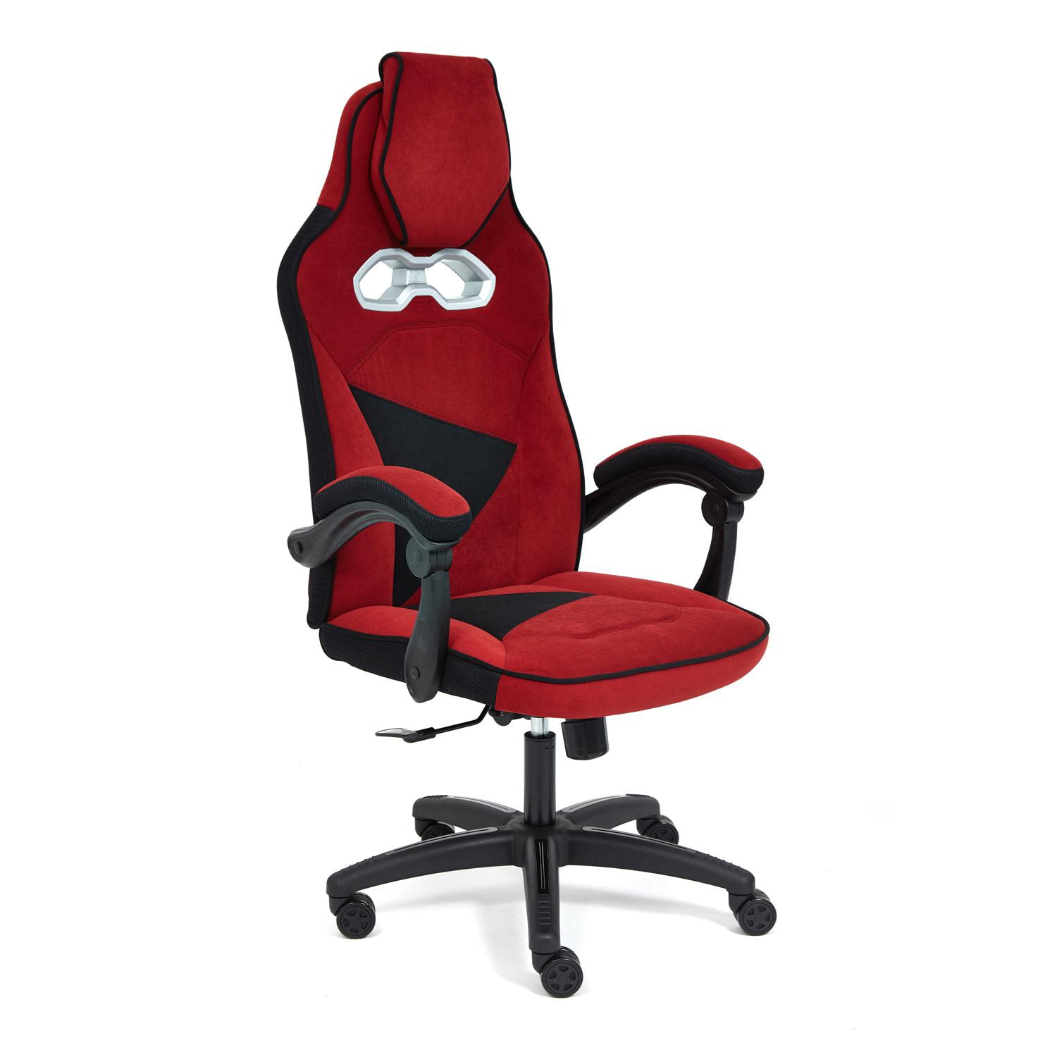 Кресло компьютерное ТС 67х49х142 см флок бордовый/чёрный кресло тс 64х47х128 см флок