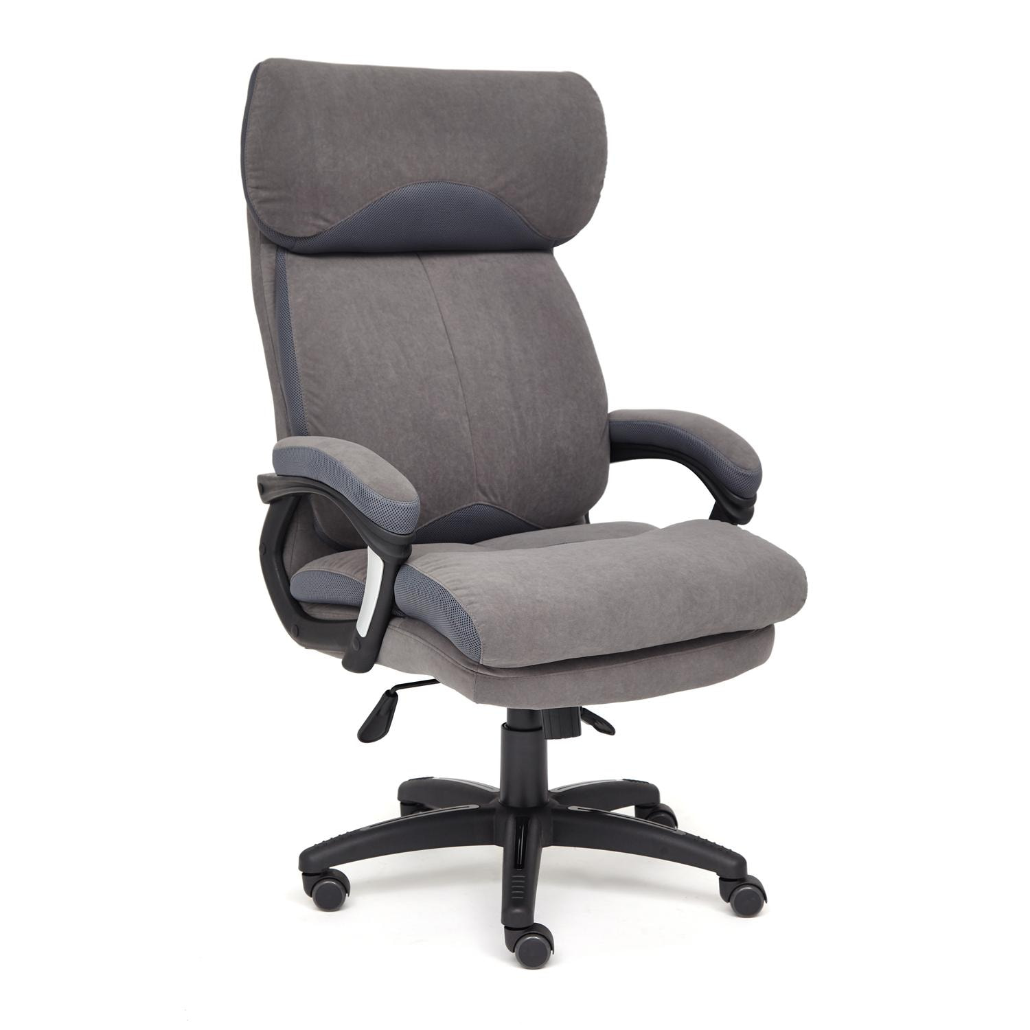 Кресло ТС 70х48х129 см флок/ткань серый/серый кресло руководителя oreon флок