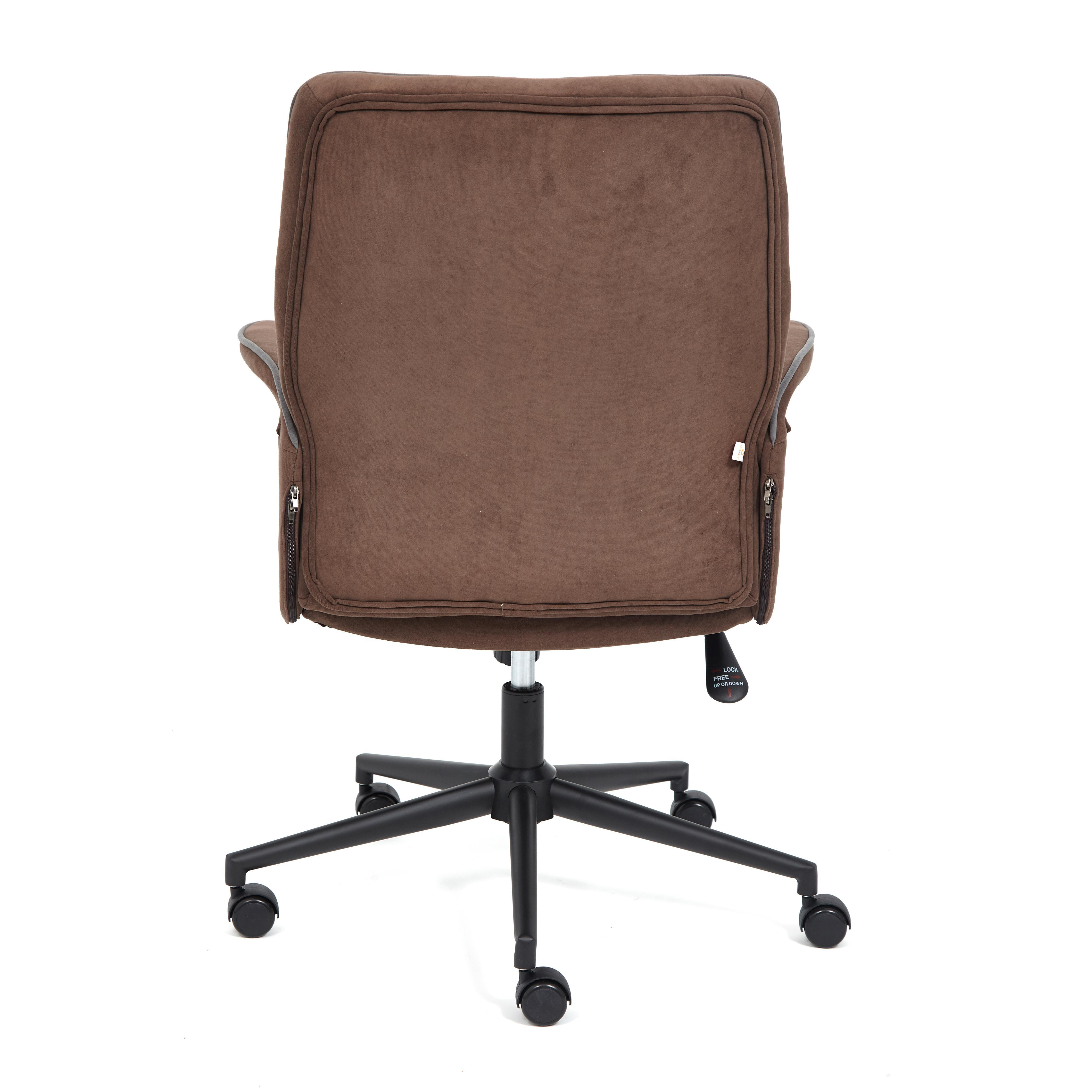 Купить Кресло ТС 64х47х132 см флок коричневый