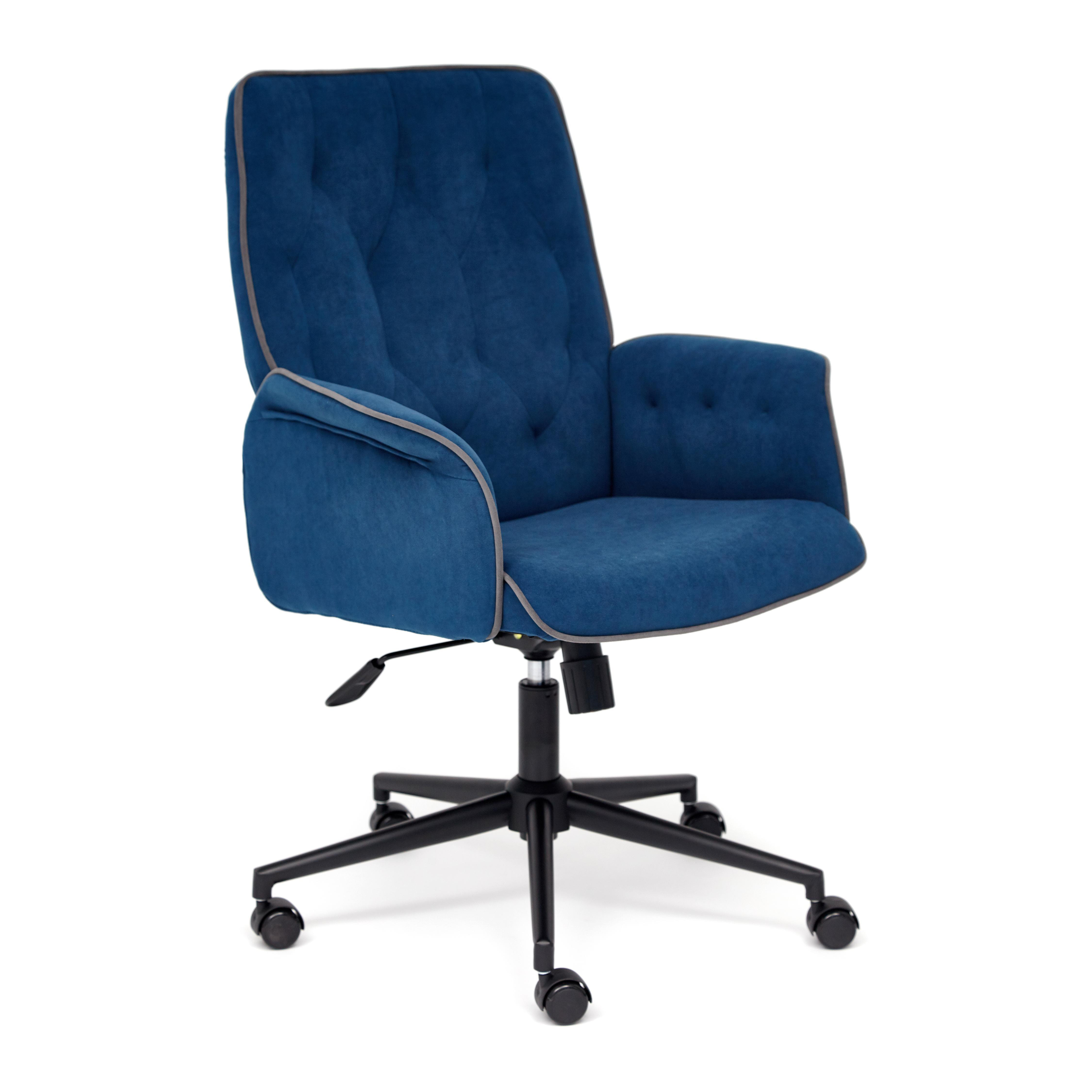 Кресло ТС 64х47х132 см флок синий кресло компьютерное tc флок экошерсть розовый
