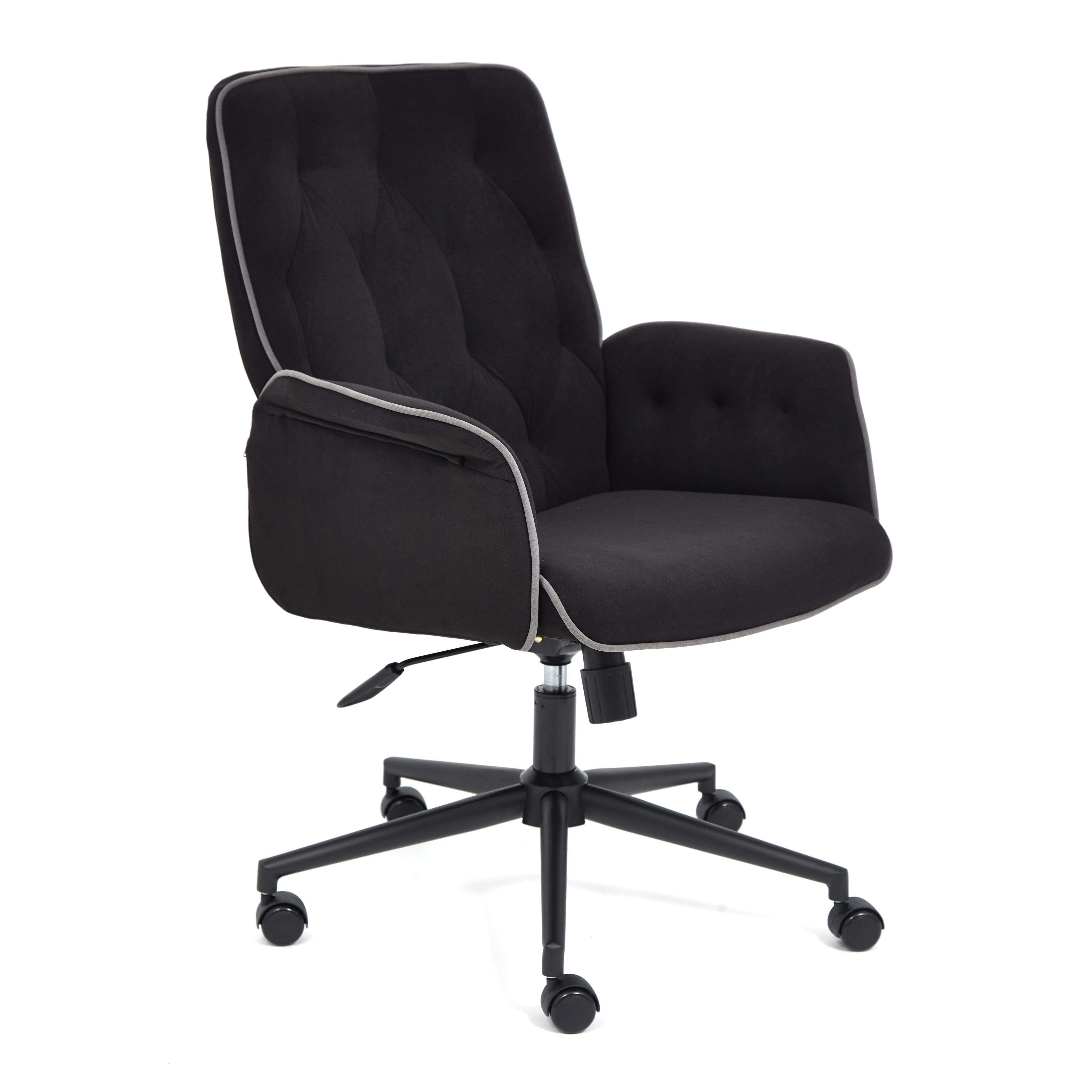 Кресло ТС 64х47х132 см флок черный кресло tetchair madrid флок черный 35