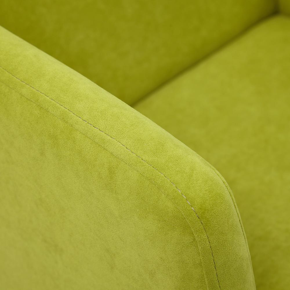 Кресло ТС 61х39х98 см флок хром олива, цвет оливковый - фото 7