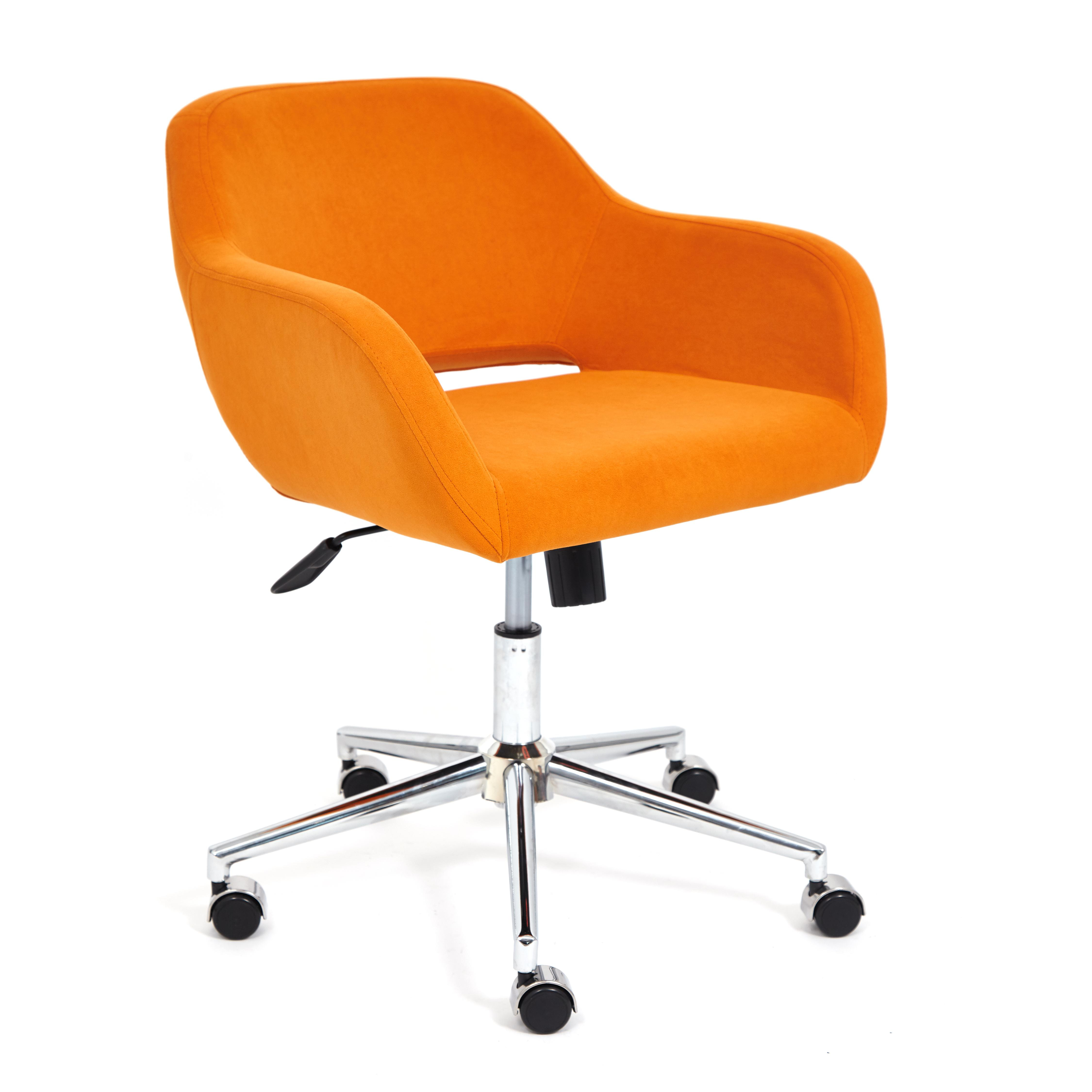 Кресло ТС 66х54х95 см флок хром оранжевый кресло тс 64х47х128 см флок