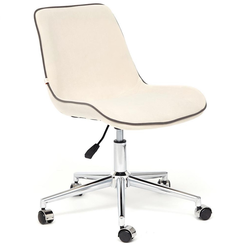 Кресло ТС 52х40х97 см флок молочный кресло офисное tc до 100 кг 96х45х40 см молочный