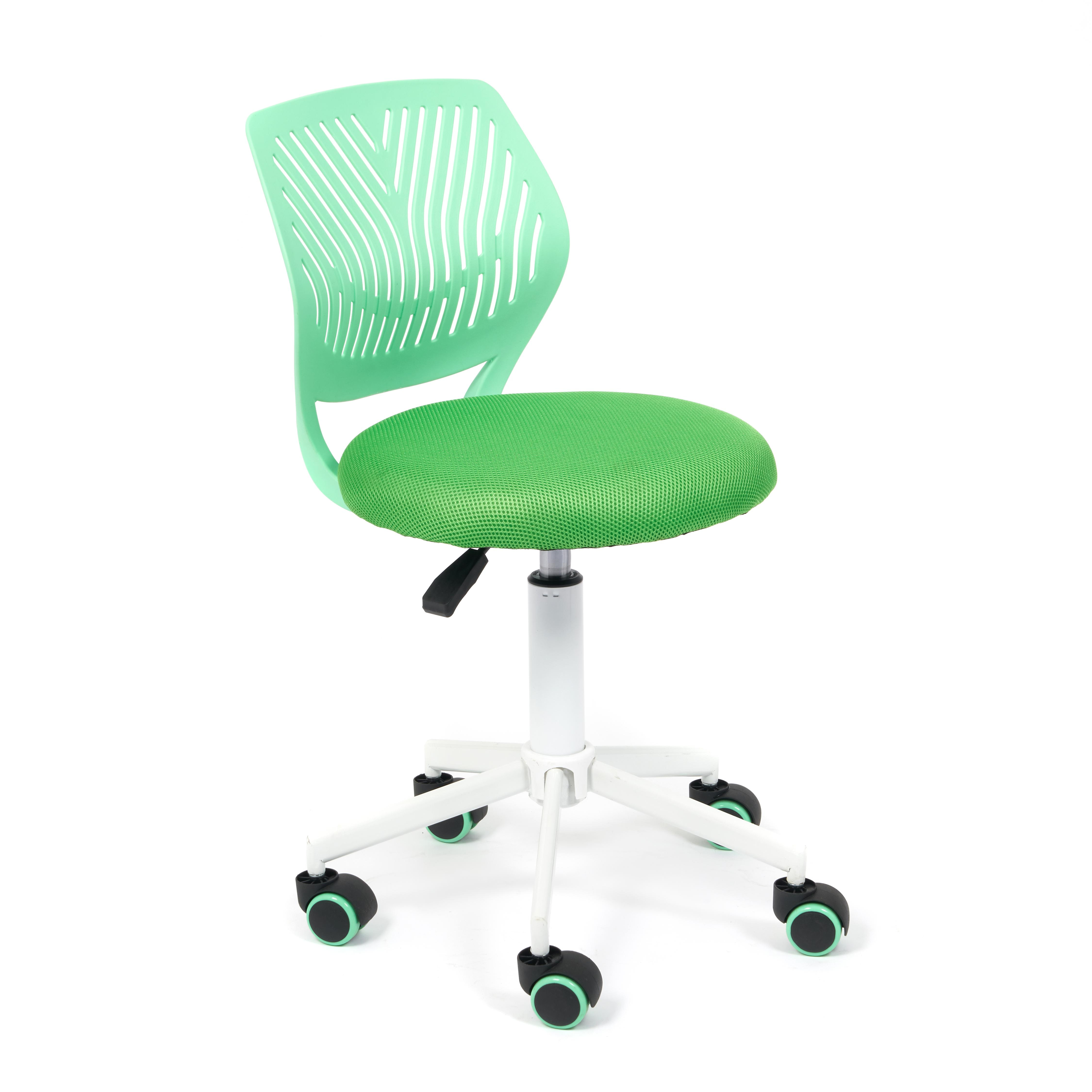 Кресло ТС 86х38х38 см ткань зелёный, цвет белый - фото 1