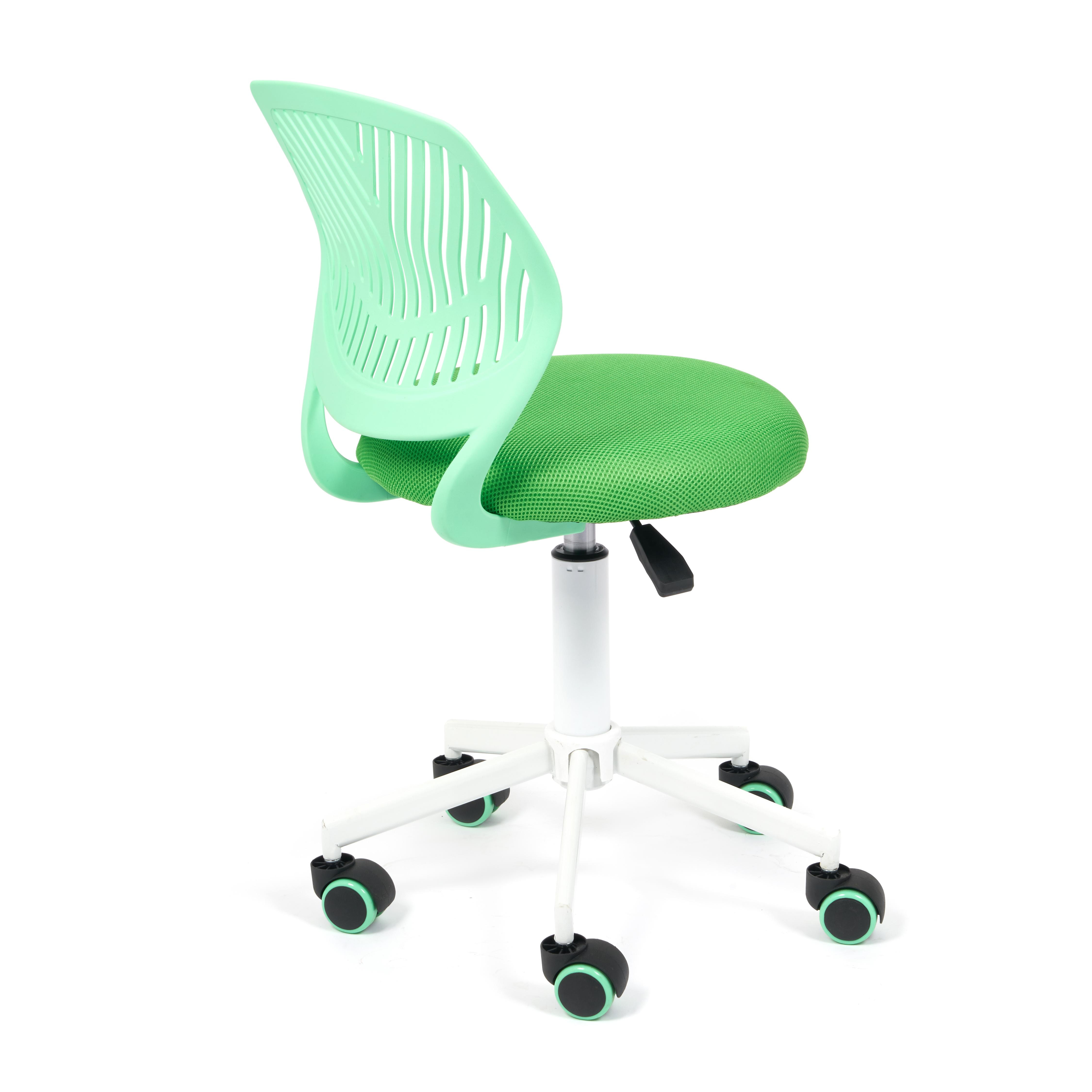 Кресло ТС 86х38х38 см ткань зелёный, цвет белый - фото 4