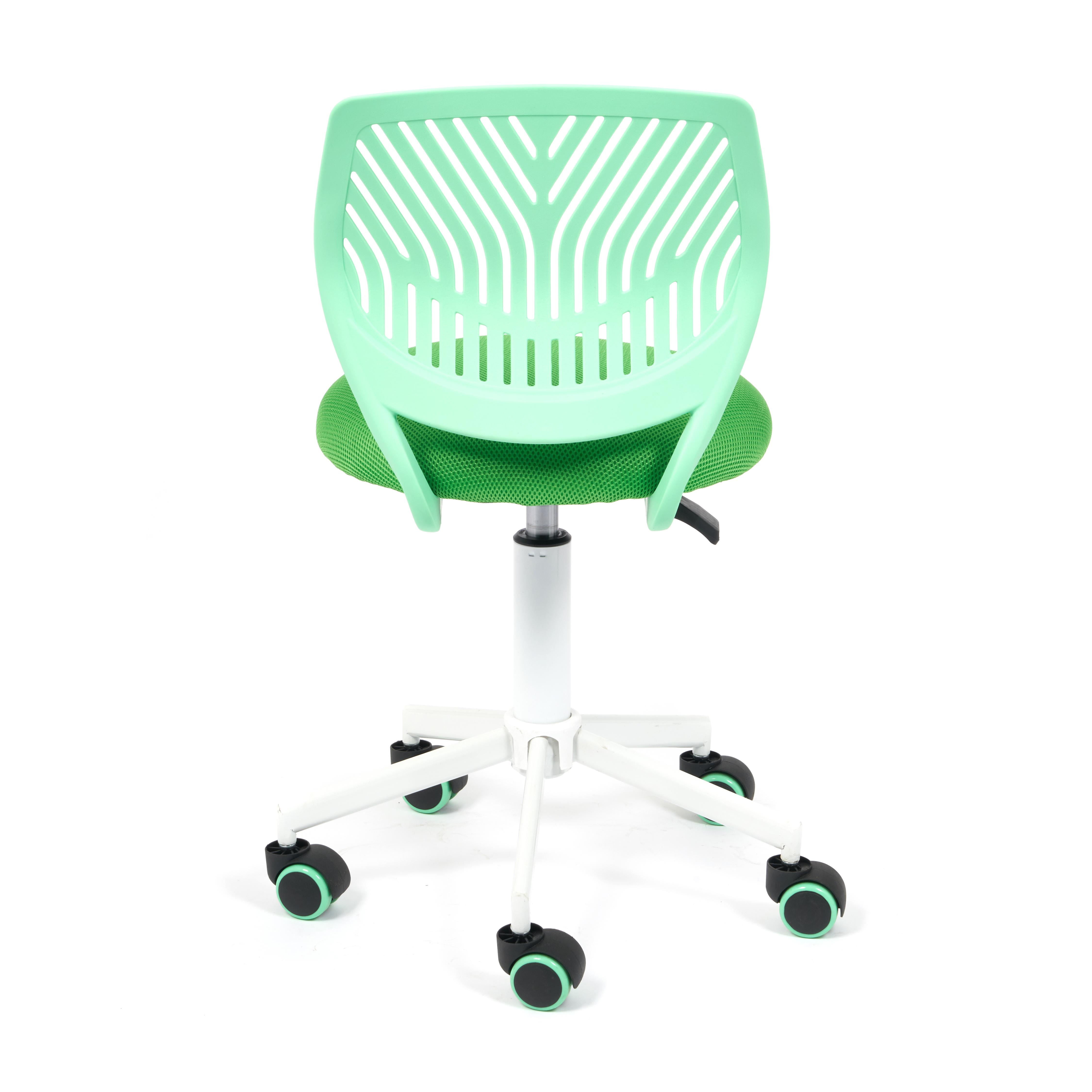 Кресло ТС 86х38х38 см ткань зелёный, цвет белый - фото 5