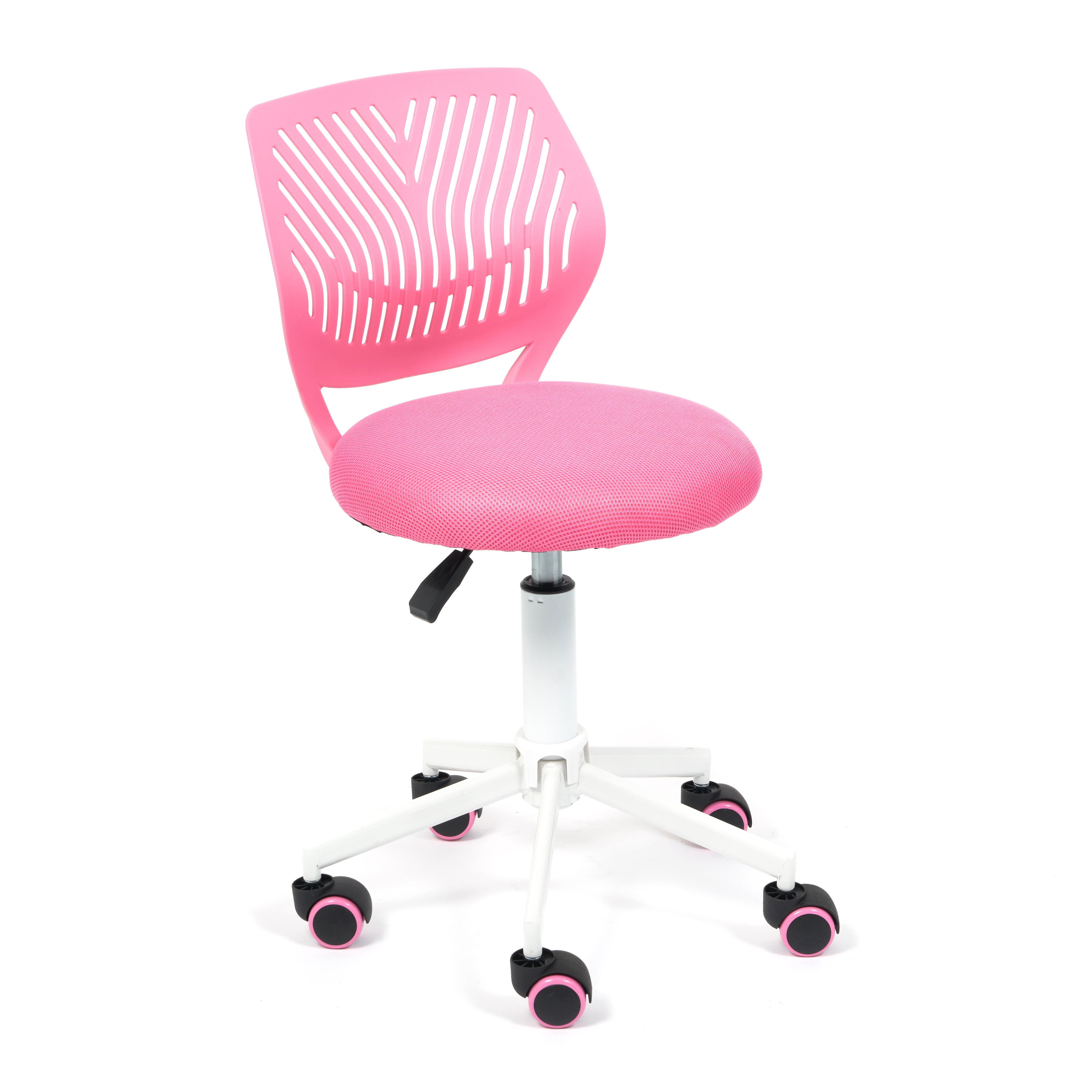 Кресло ТС 86х38х38 см ткань розовый, цвет белый - фото 1