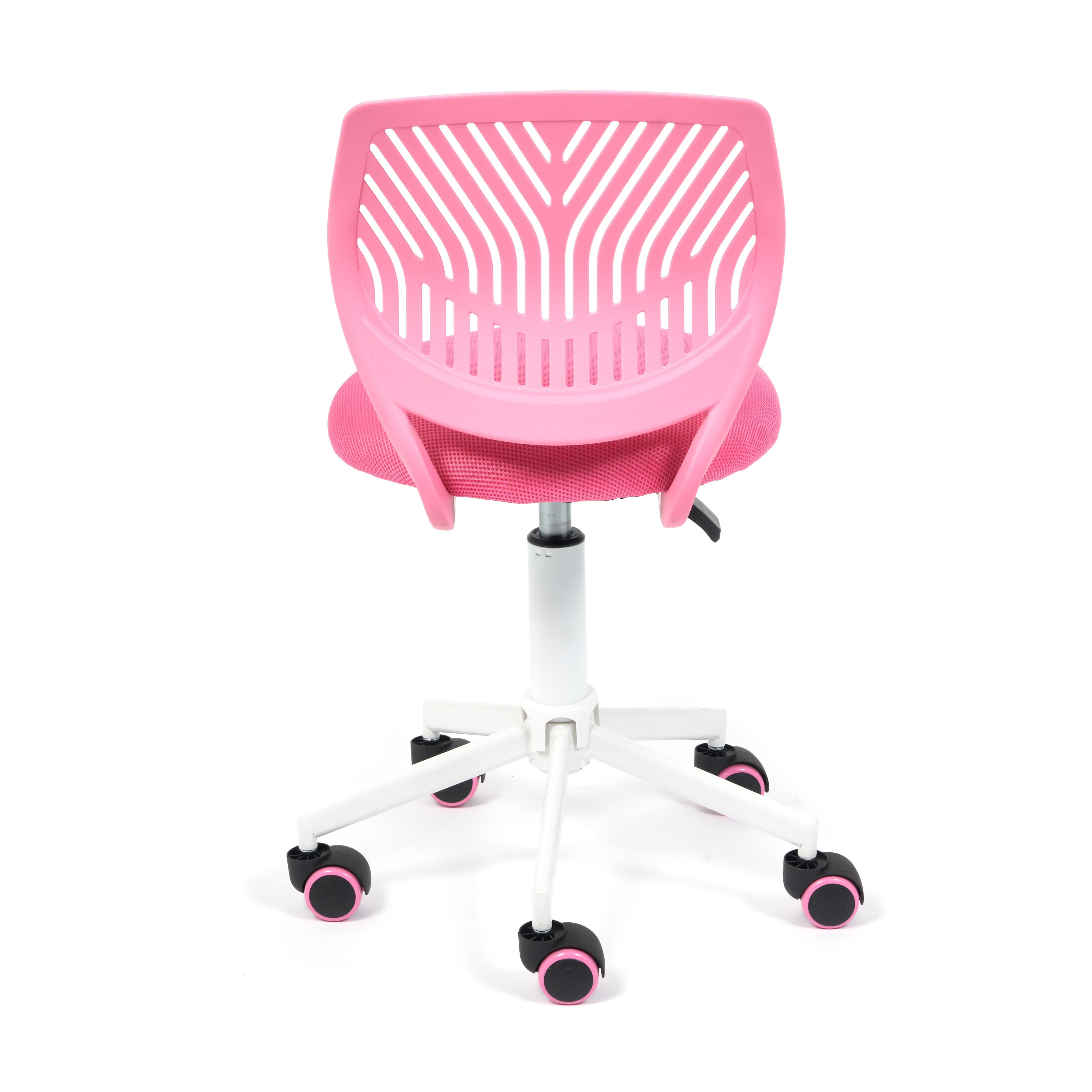 Кресло ТС 86х38х38 см ткань розовый, цвет белый - фото 5