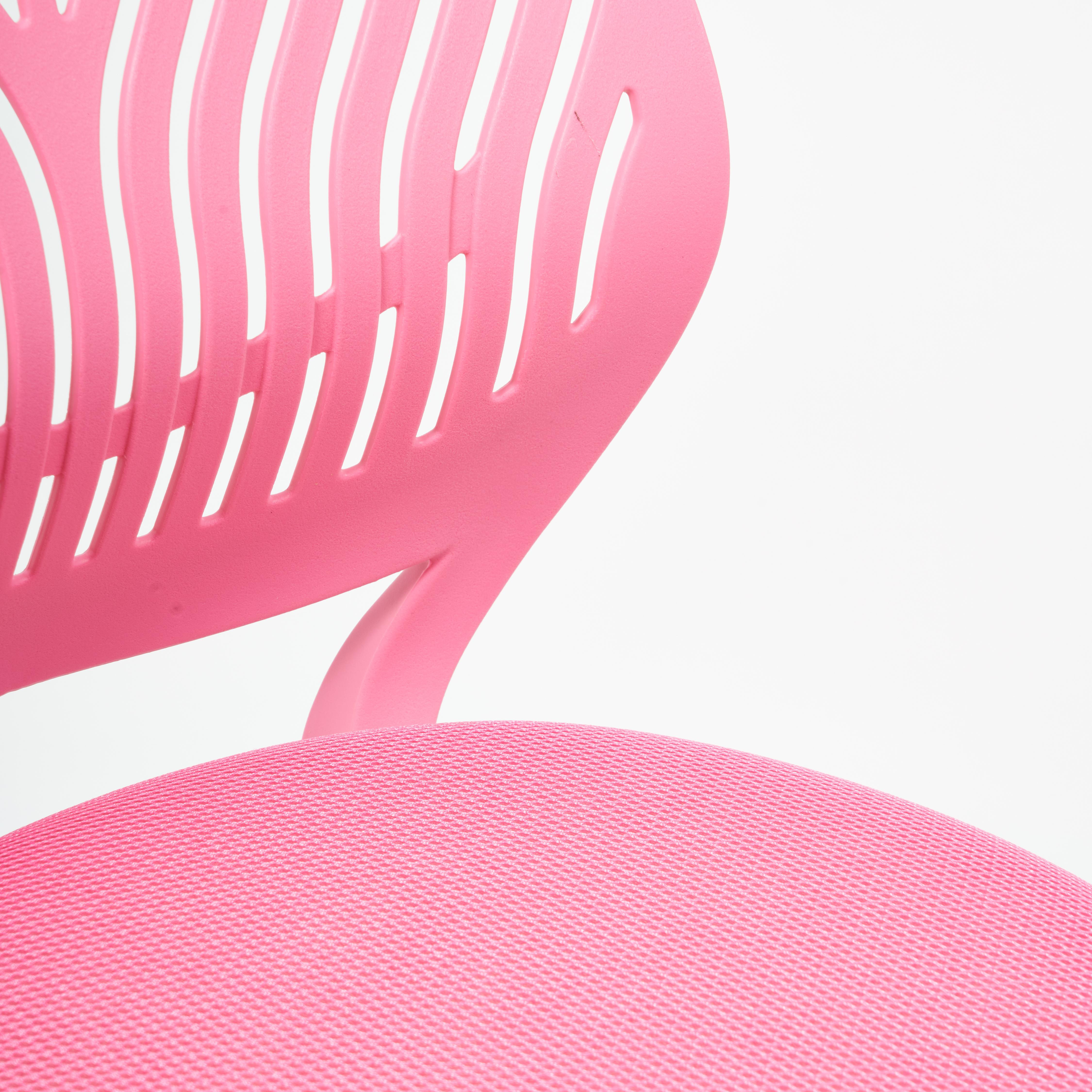 Кресло ТС 86х38х38 см ткань розовый, цвет белый - фото 8