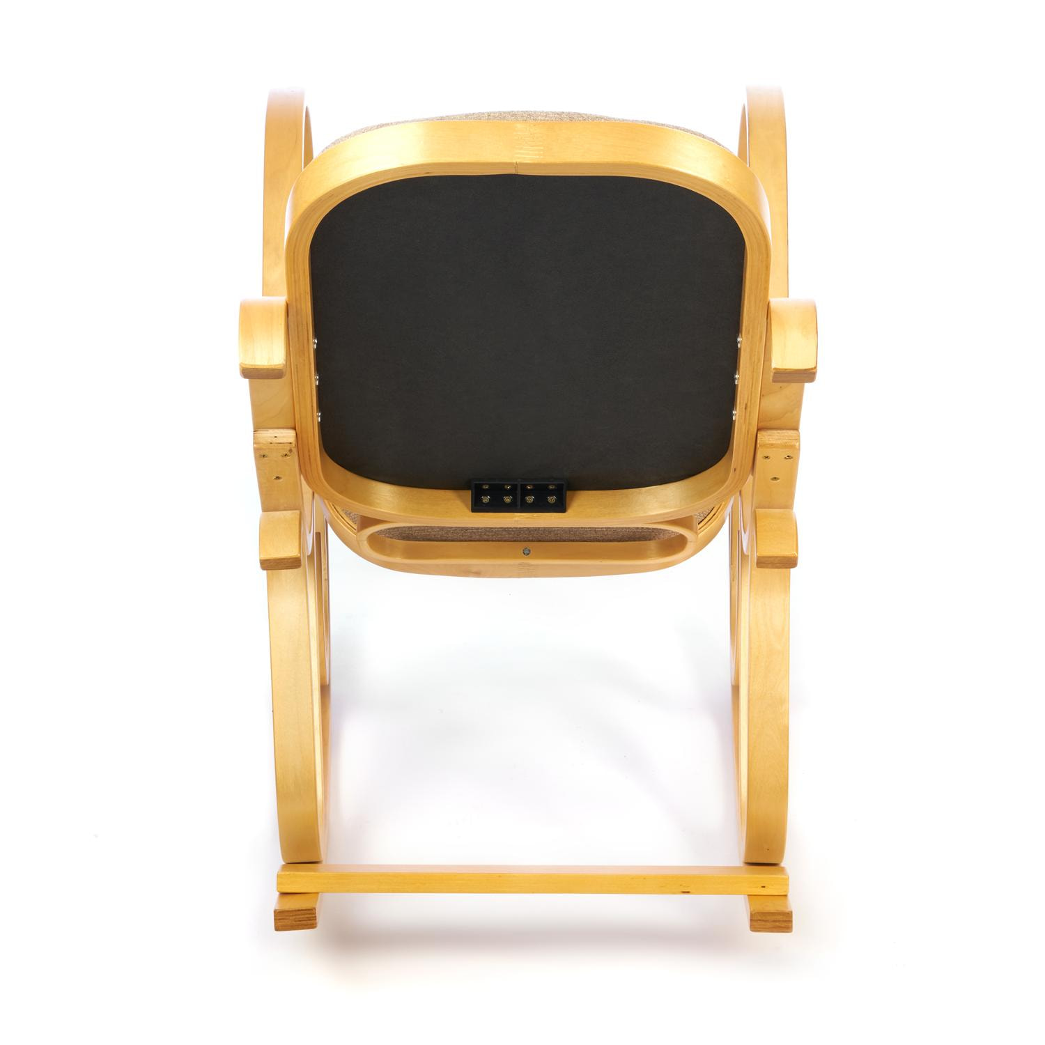 Кресло-качалка ТС 55х98х91 см ткань бежевый - фото 3