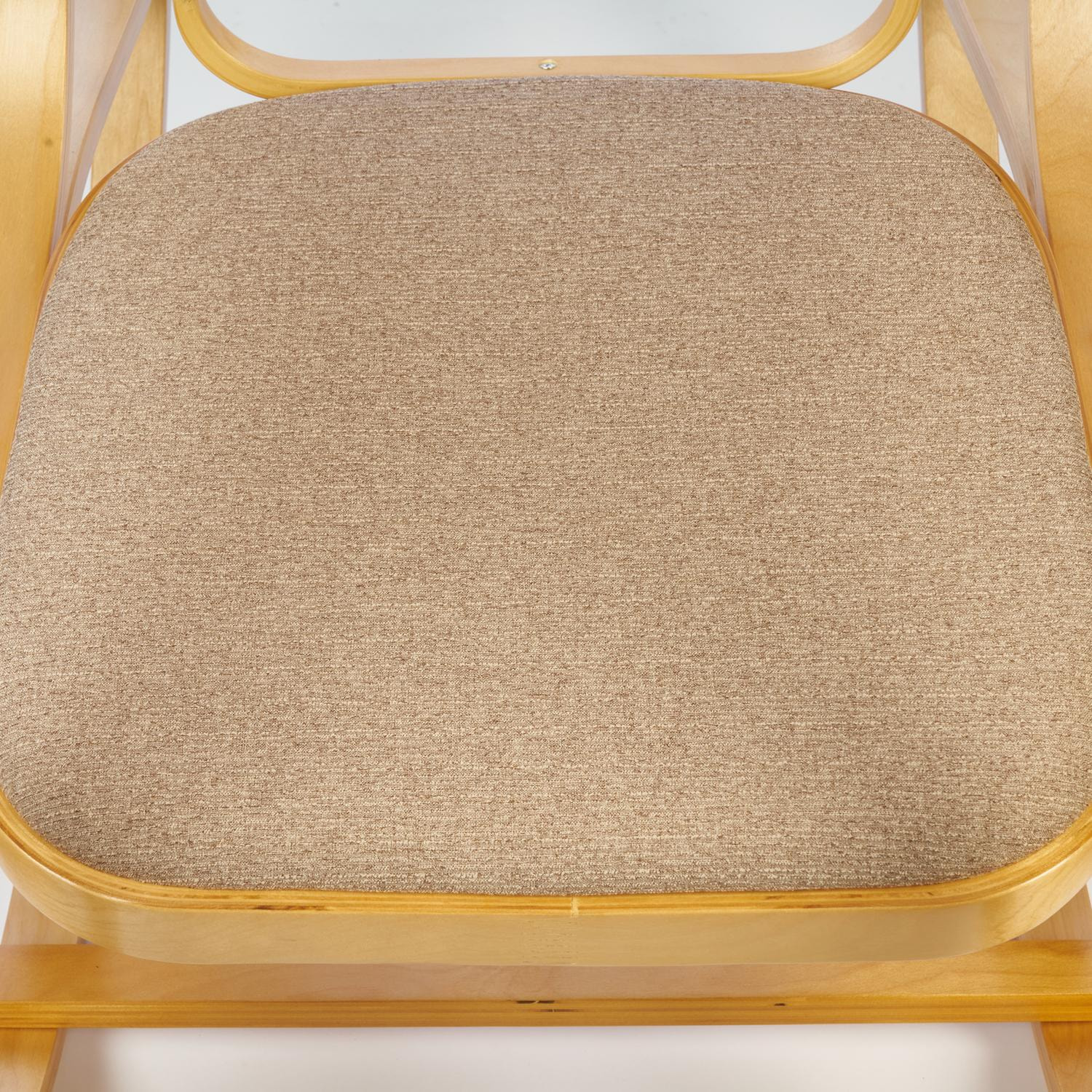 Кресло-качалка ТС 55х98х91 см ткань бежевый - фото 6