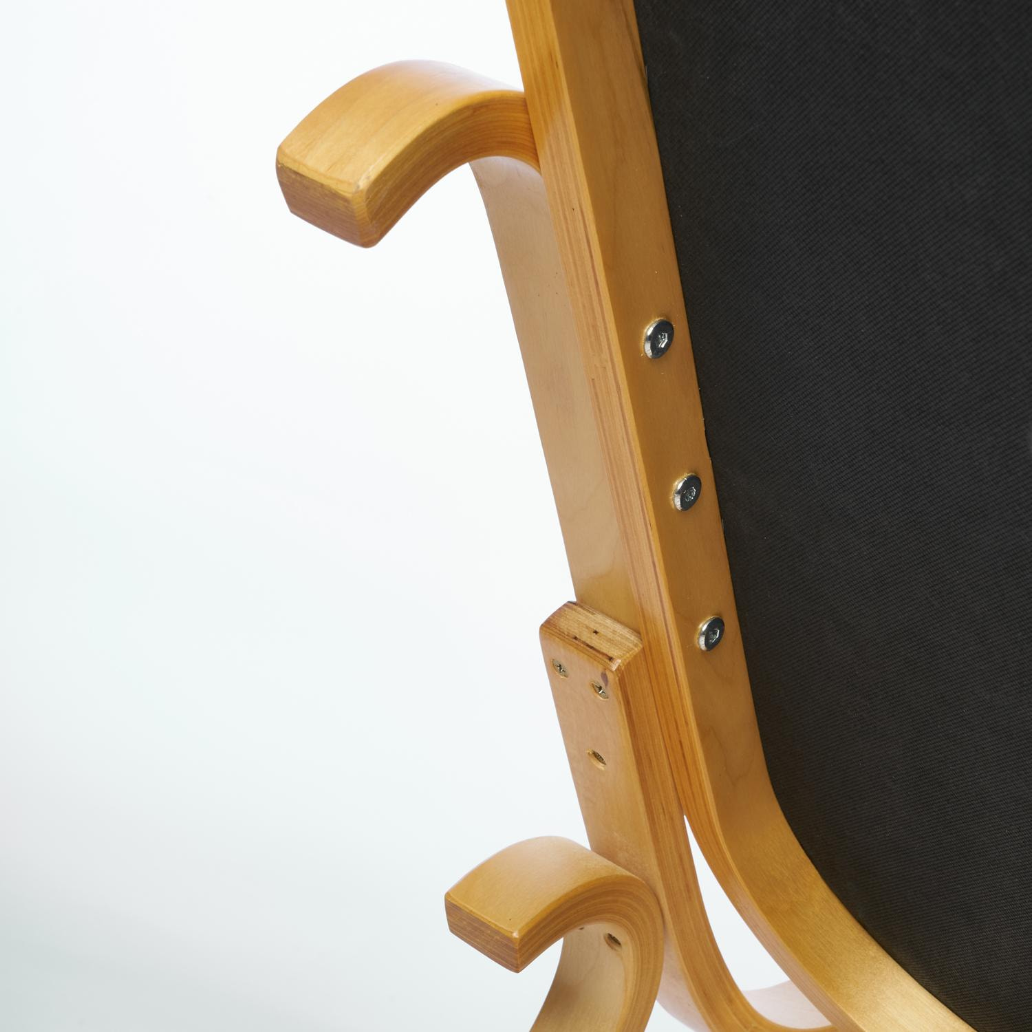 Кресло-качалка ТС 55х98х91 см ткань бежевый - фото 9