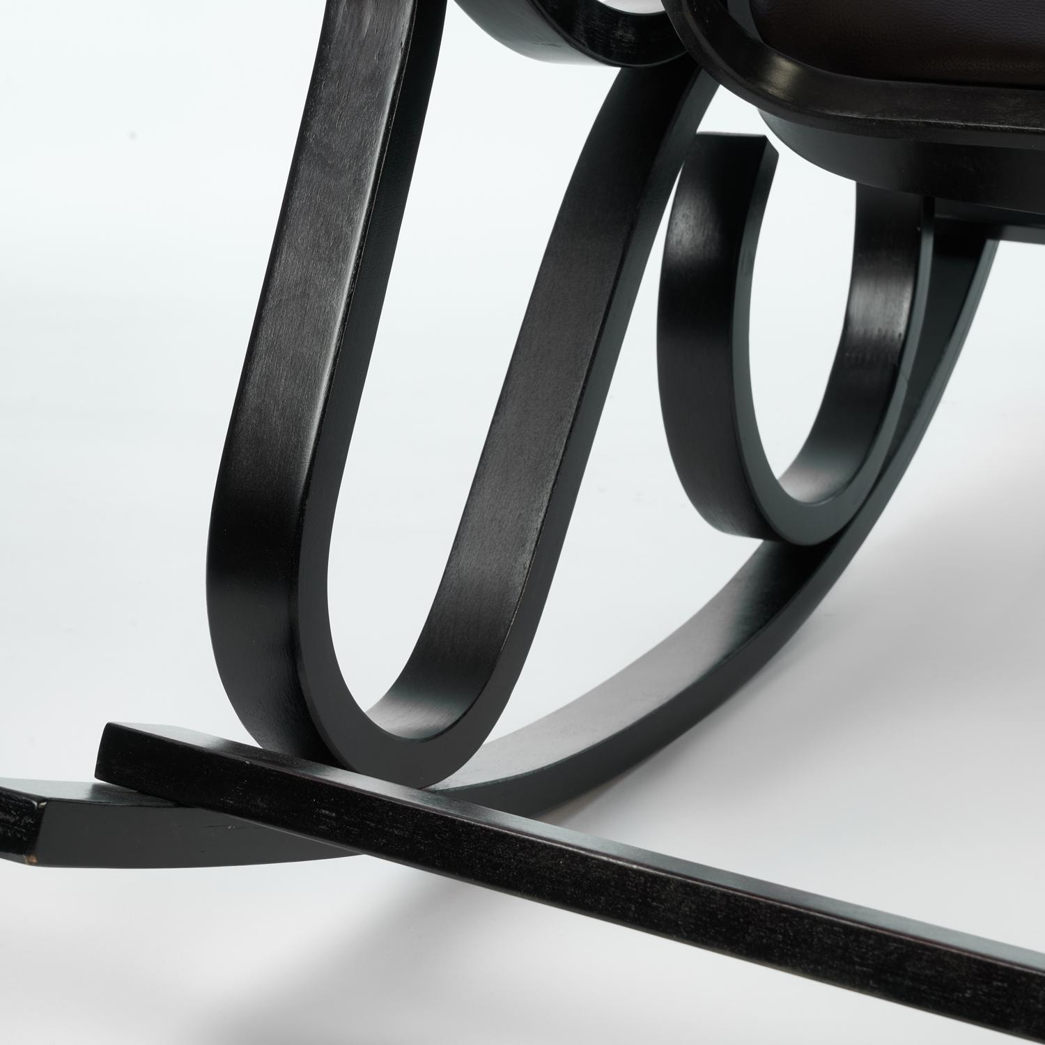 Кресло-качалка ТС 55х98х91 см экокожа венге, цвет тёмно-коричневый - фото 10