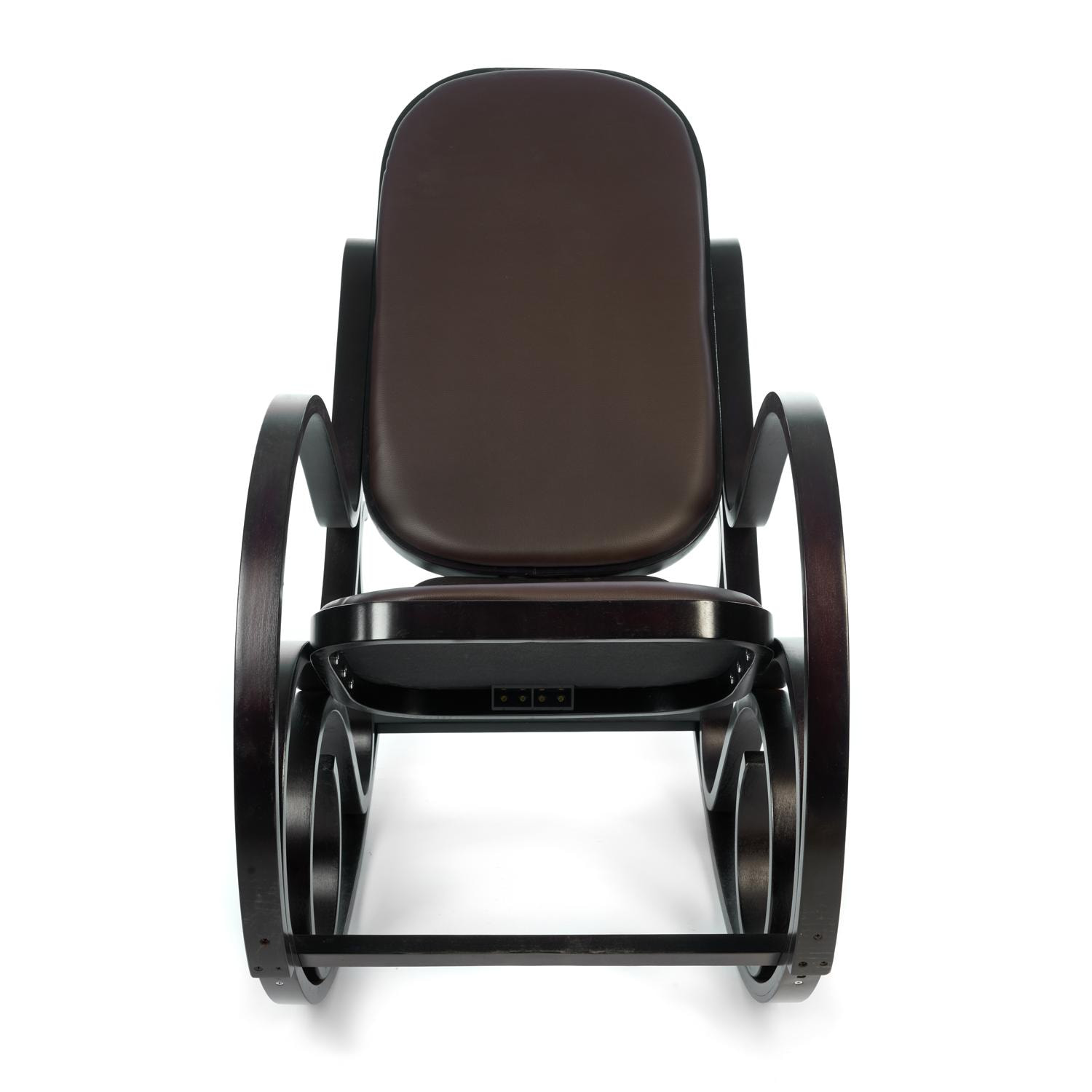 Кресло-качалка ТС 55х98х91 см экокожа венге, цвет тёмно-коричневый - фото 4