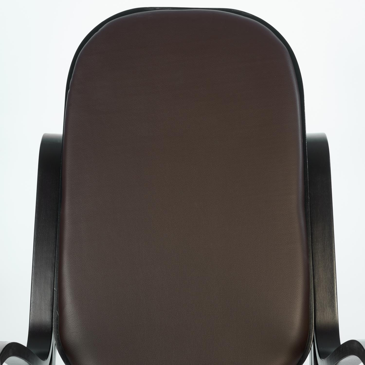 Кресло-качалка ТС 55х98х91 см экокожа венге, цвет тёмно-коричневый - фото 5