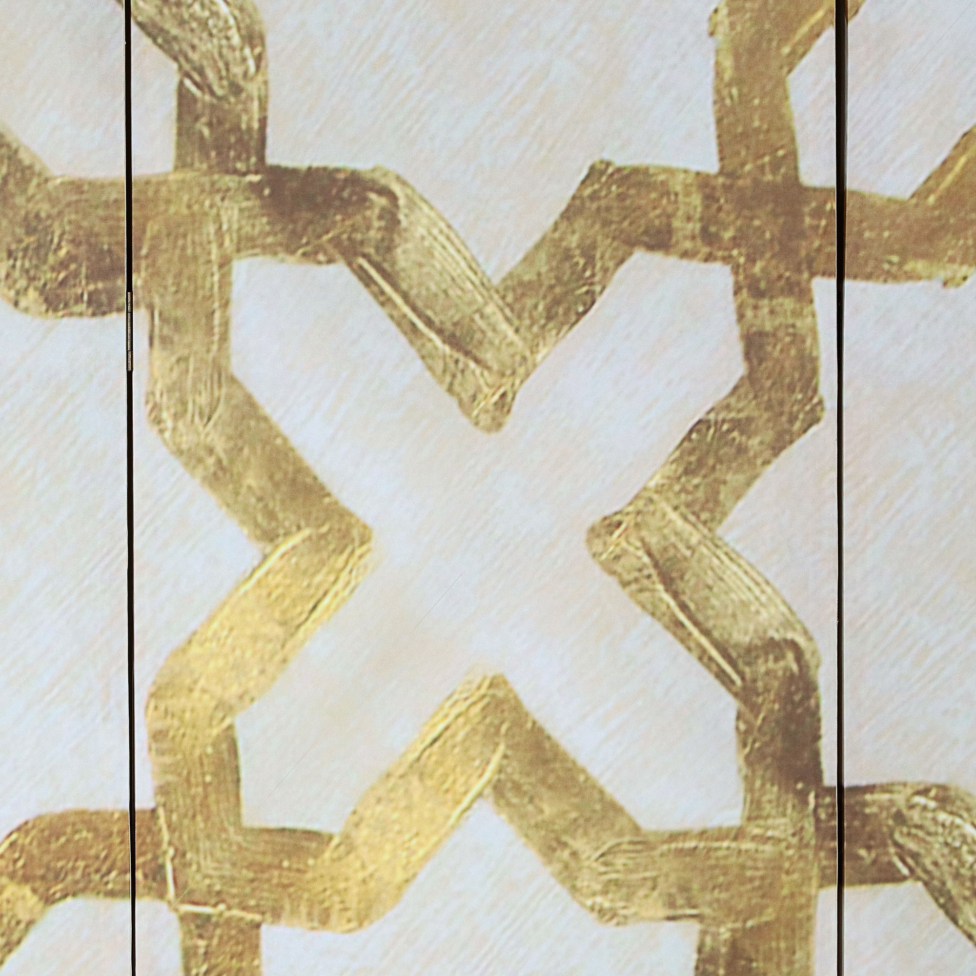 Ширма декоративная  Design 120x2.5x180 см золотой, цвет бежевый - фото 8