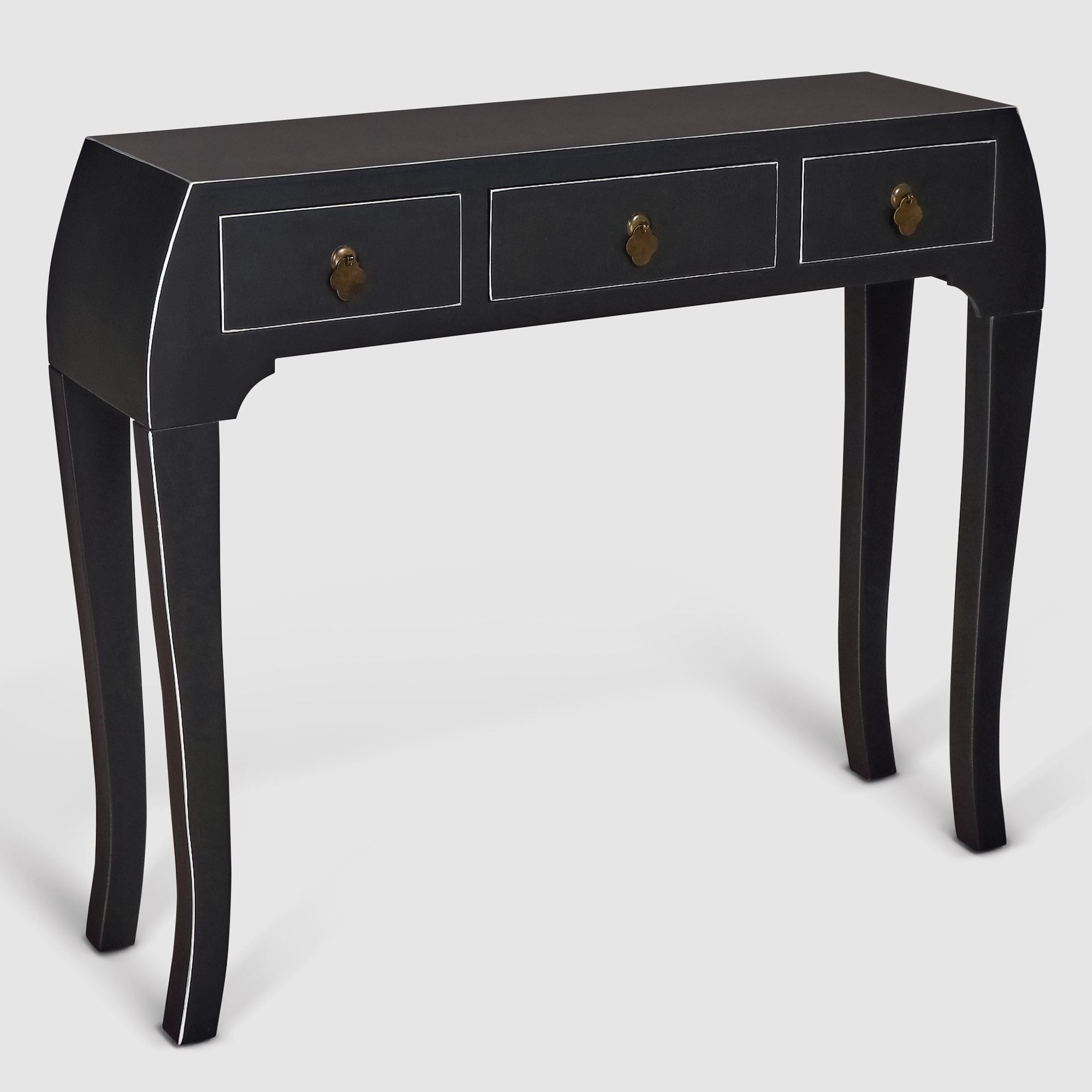 Стол консольный Design 96x26x80 см черный teak house стол консольный soul