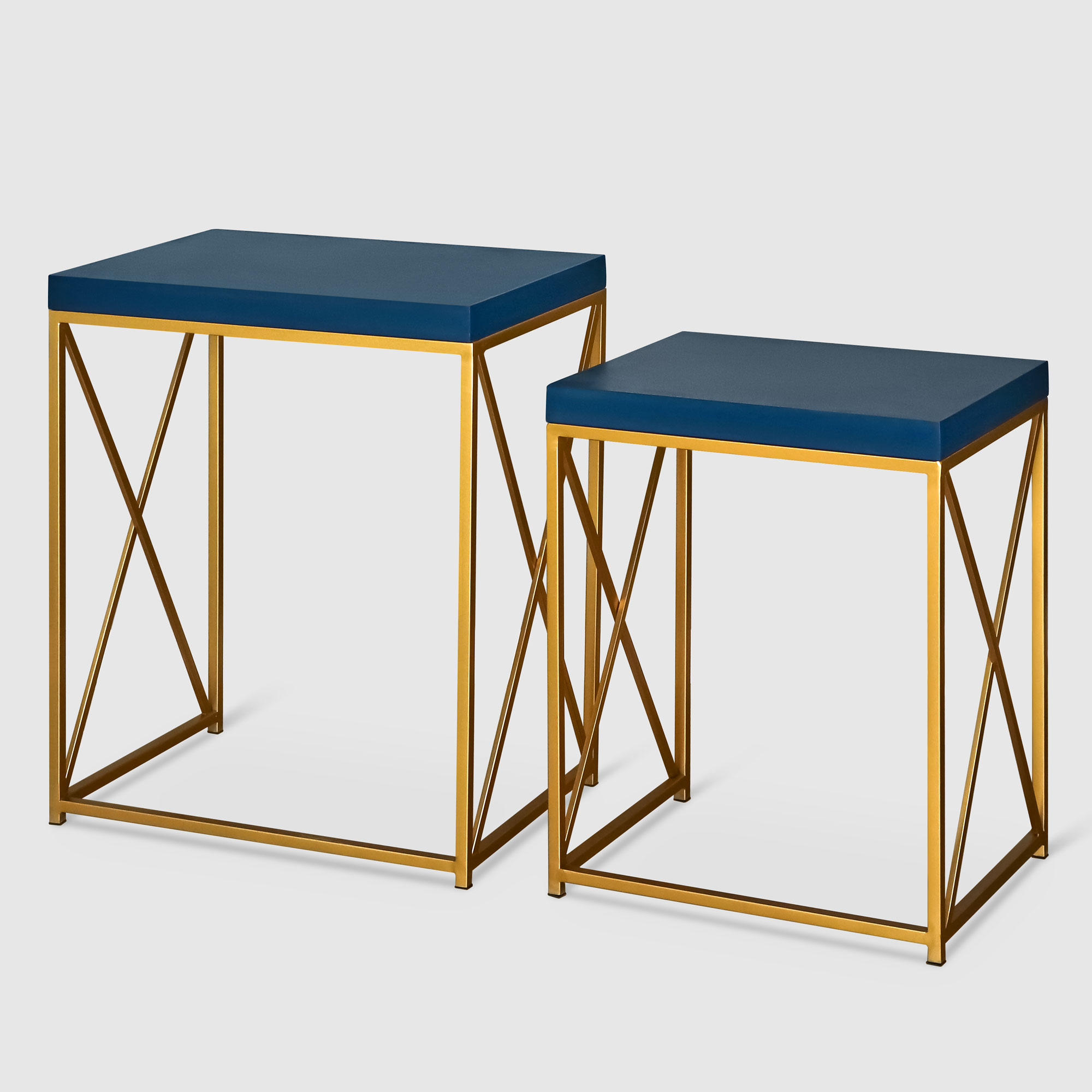 Набор из 2 столов Design, цвет золотой - фото 1