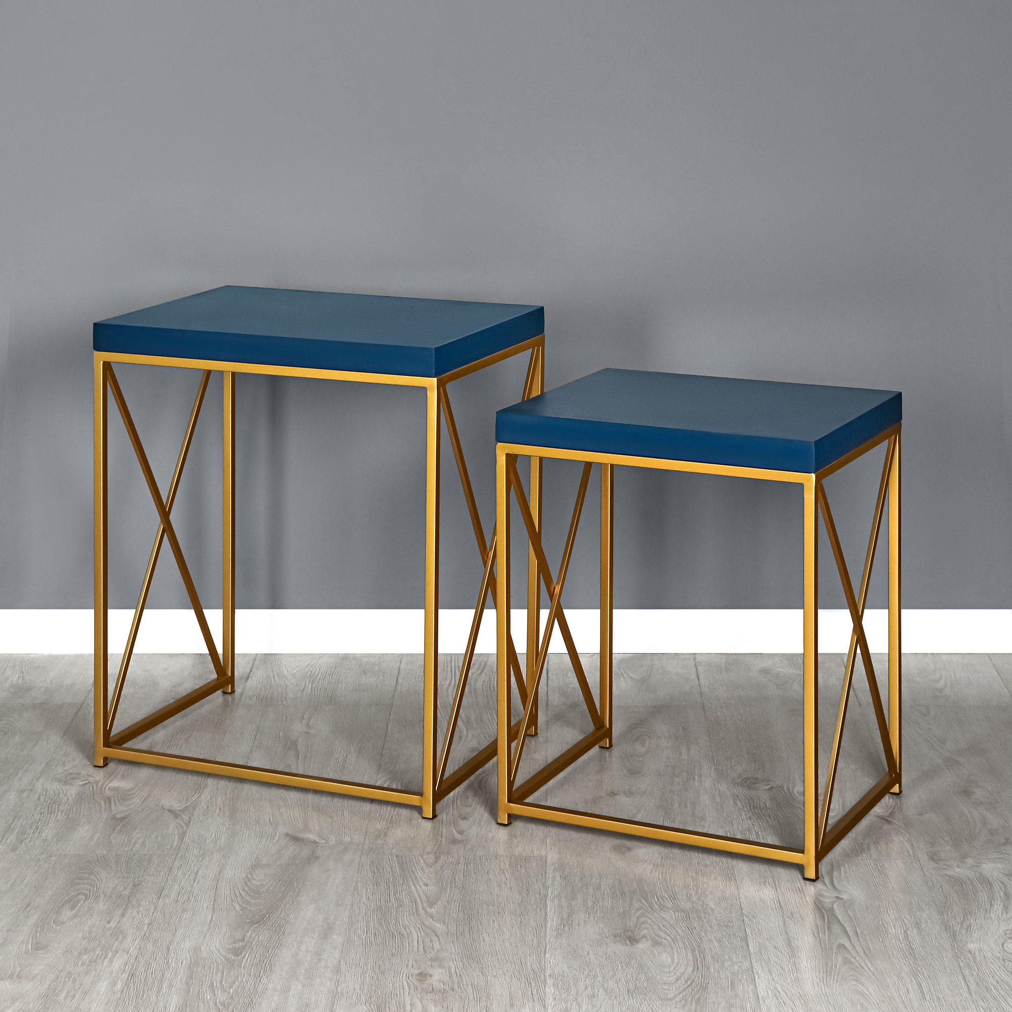 Набор из 2 столов Design, цвет золотой - фото 5