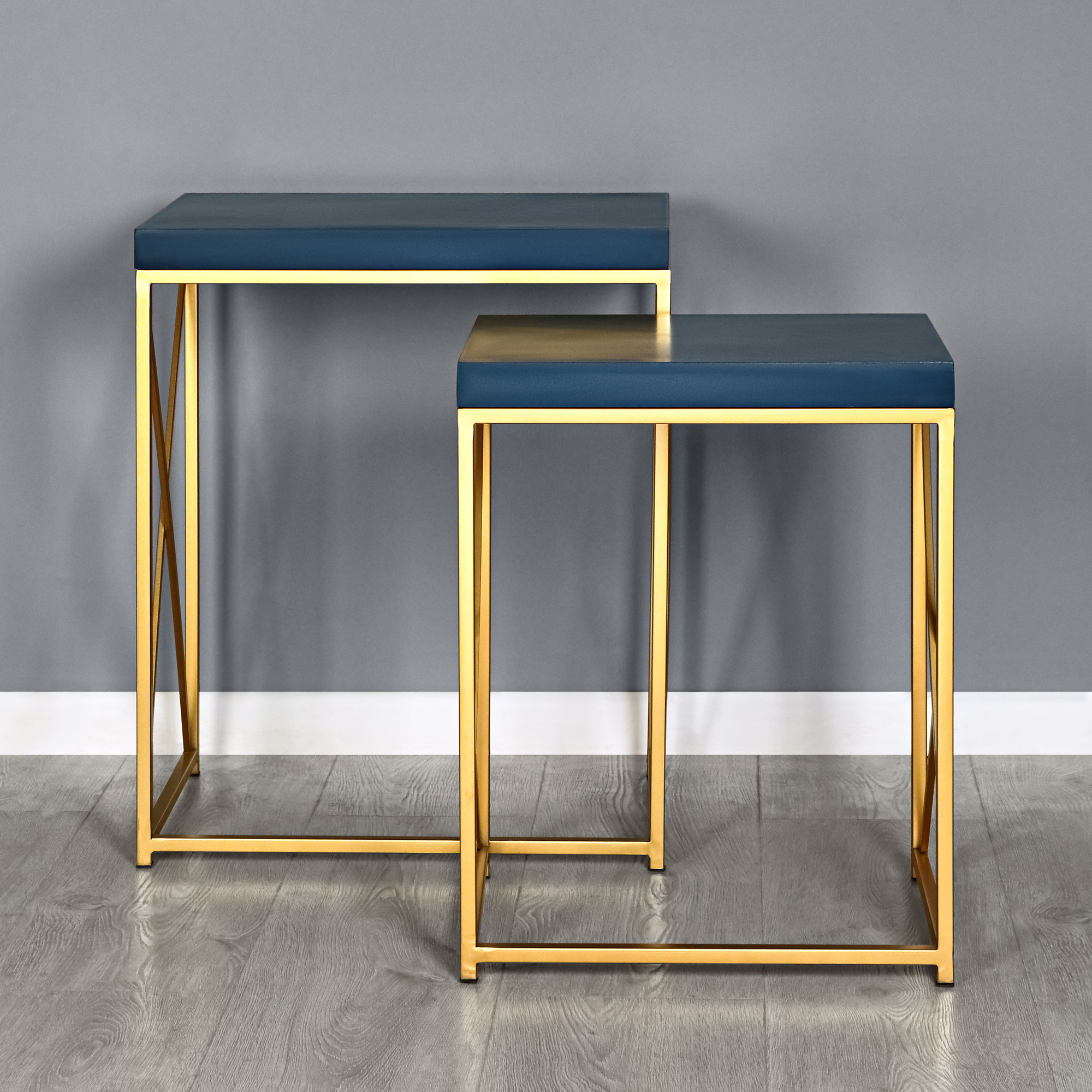 Набор из 2 столов Design, цвет золотой - фото 6